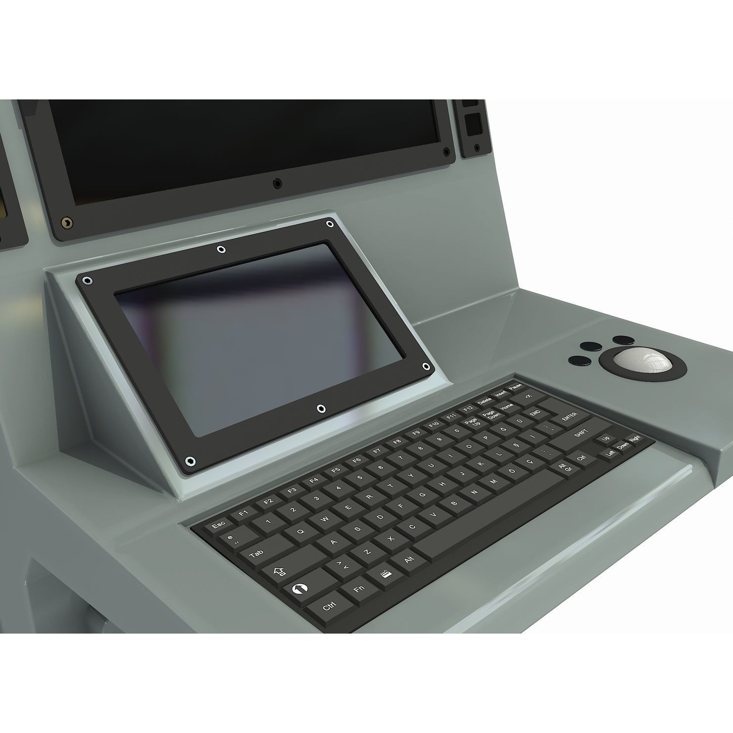 Operation and Command Center - Low-Poly Game-Ready 3D Model - View 8
