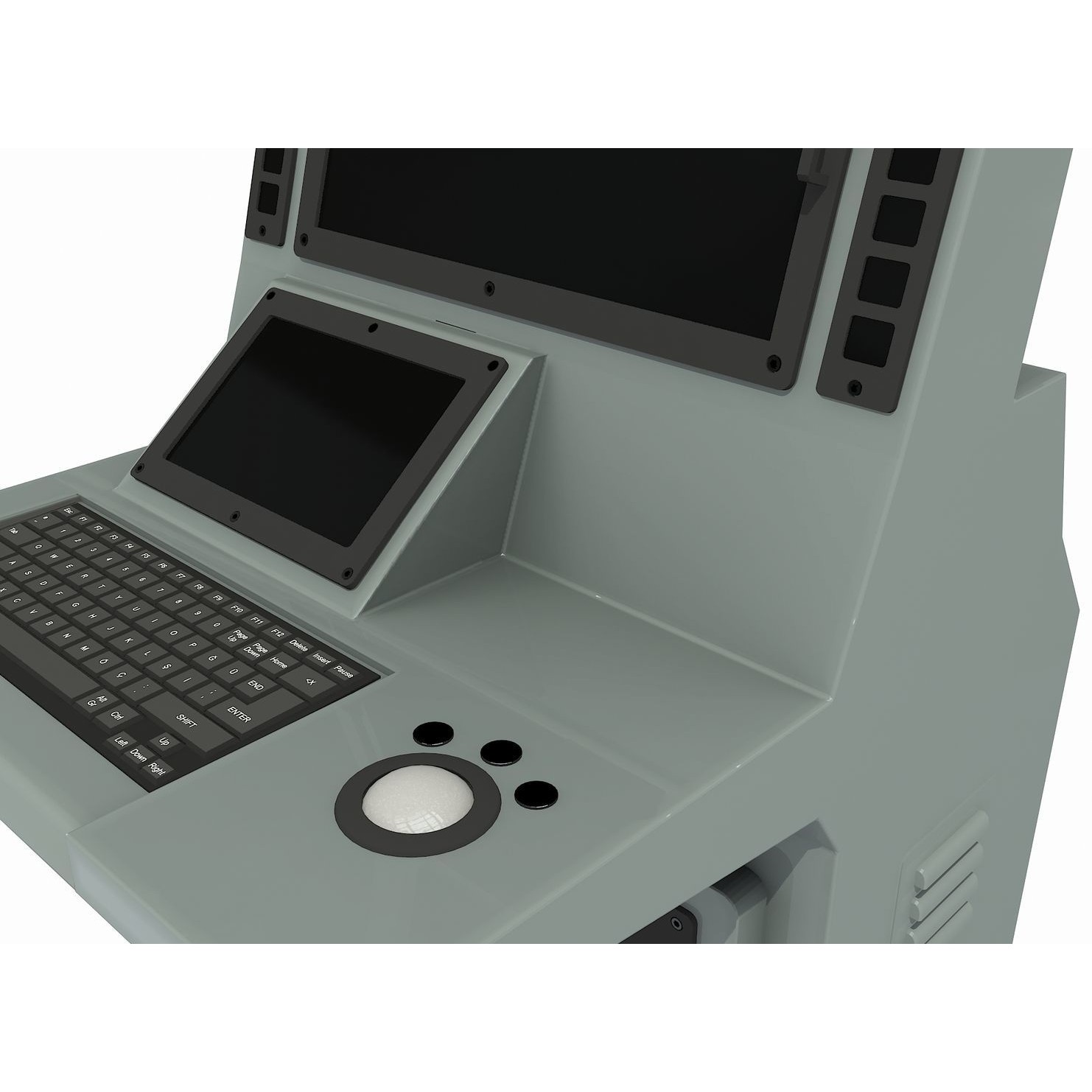 Operation and Command Center - Low-Poly Game-Ready 3D Model - View 9