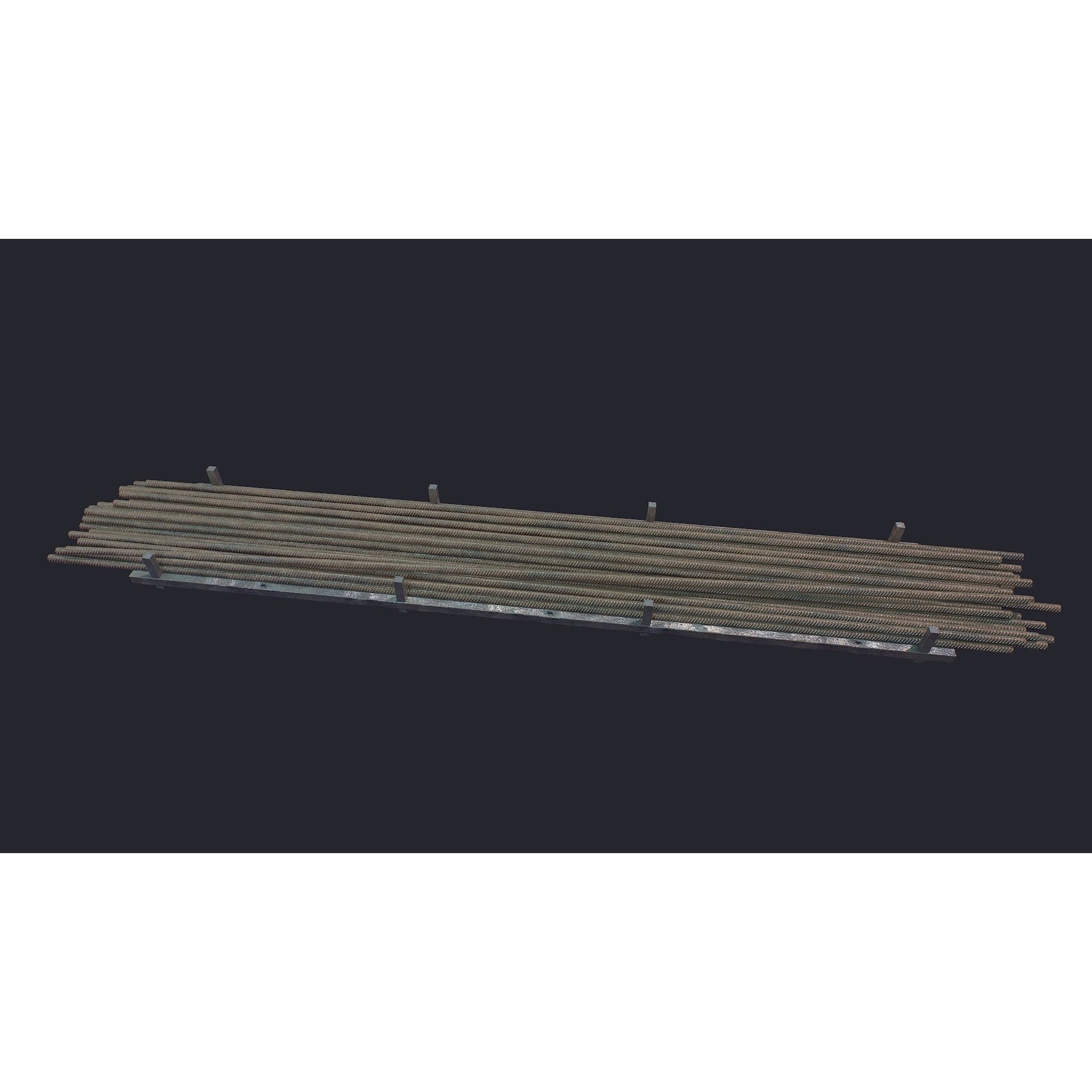 Industrial Metal Beam 3D Model – Low Poly Game Asset, FBX - View 11
