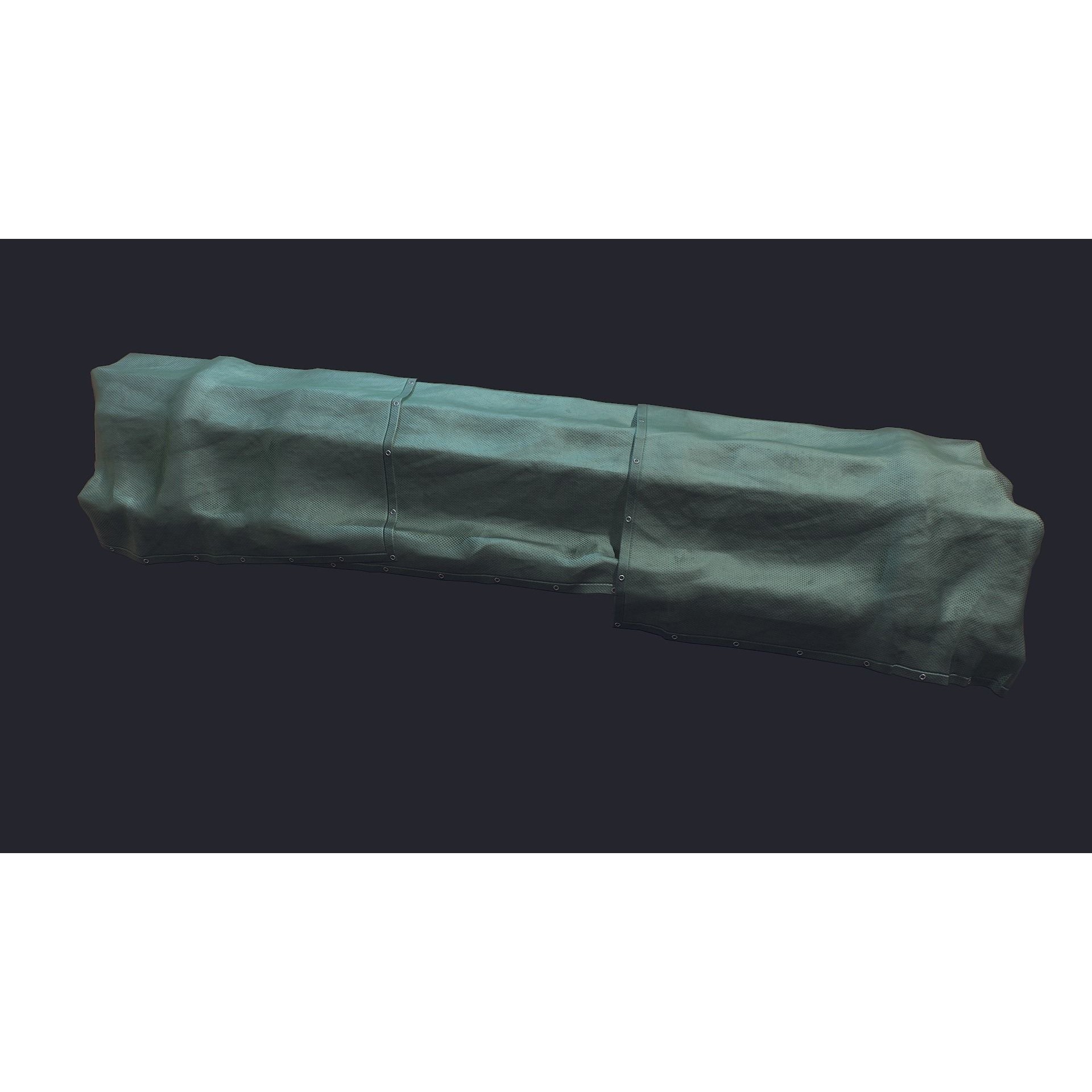 Industrial Metal Beam 3D Model – Low Poly Game Asset, FBX - View 4