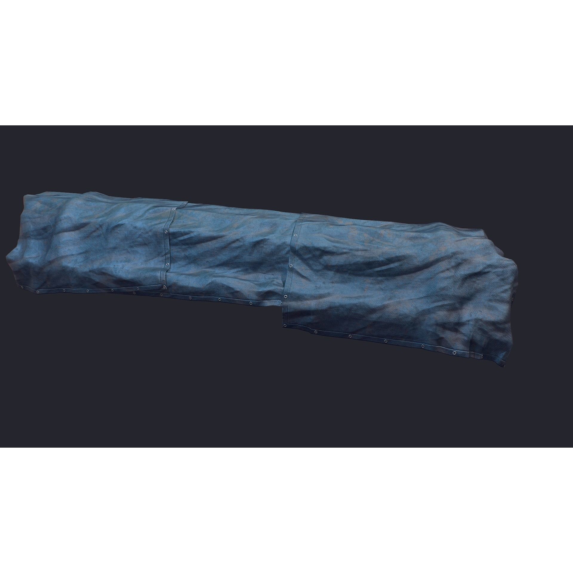 Industrial Metal Beam 3D Model – Low Poly Game Asset, FBX - View 7