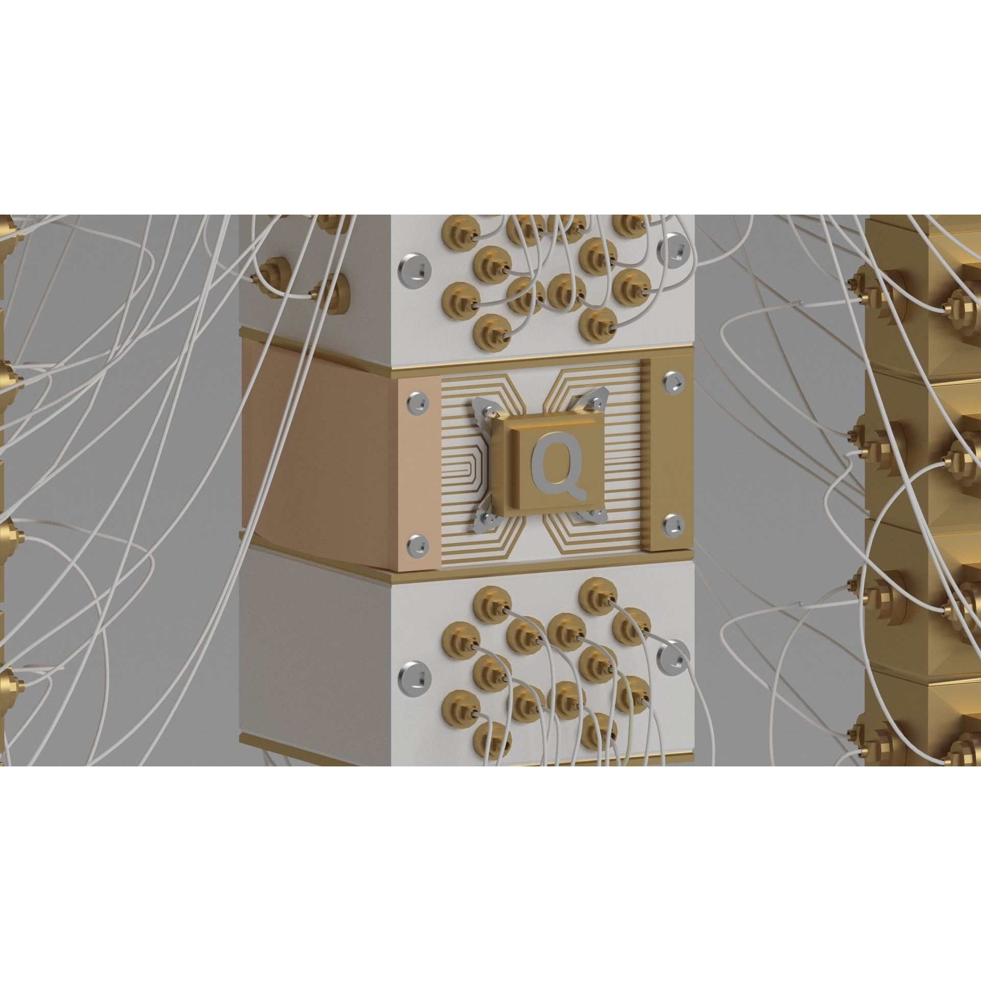 Quantum Computer 3D Model – High Poly, V-Ray Ready, Multiple Formats - View 14