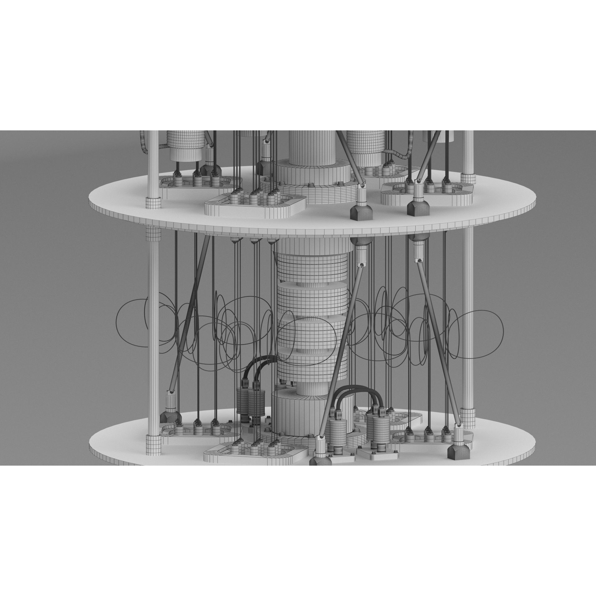 Quantum Computer 3D Model – High Poly, V-Ray Ready, Multiple Formats - View 17