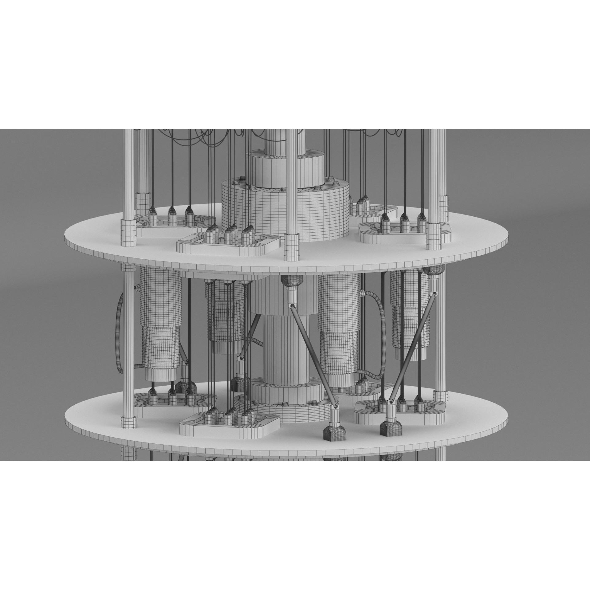 Quantum Computer 3D Model – High Poly, V-Ray Ready, Multiple Formats - View 18