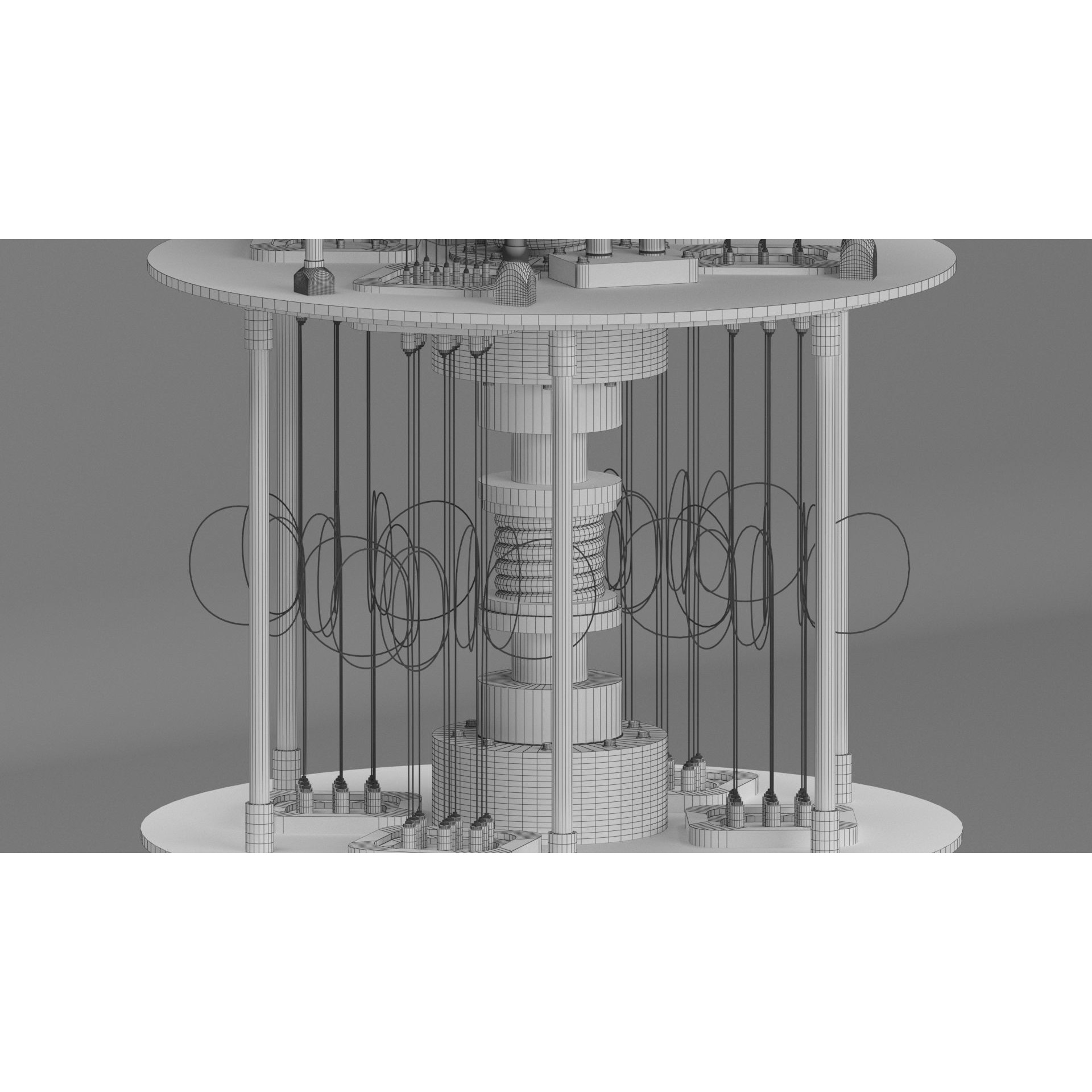 Quantum Computer 3D Model – High Poly, V-Ray Ready, Multiple Formats - View 20