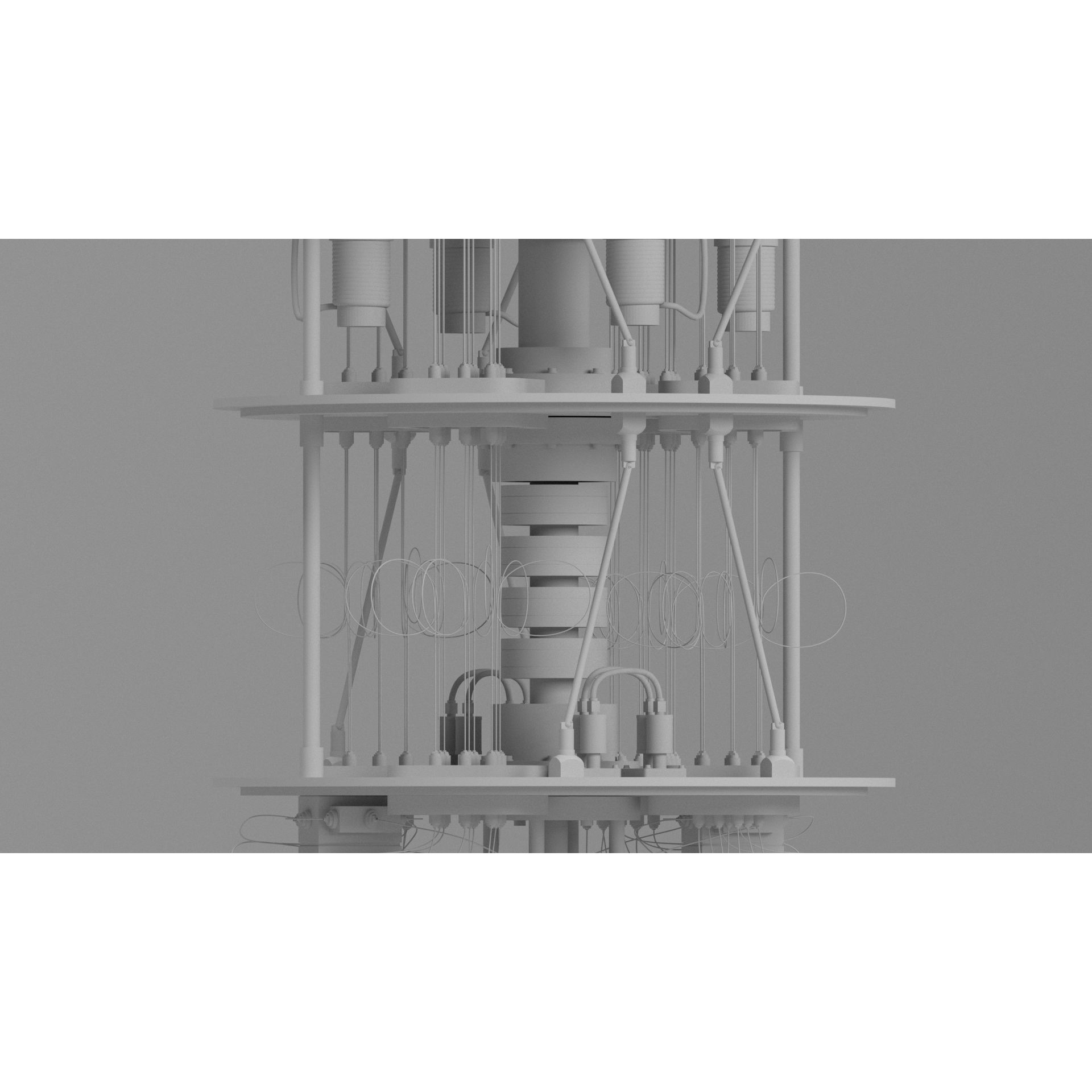 Quantum Computer 3D Model – High Poly, V-Ray Ready, Multiple Formats - View 22