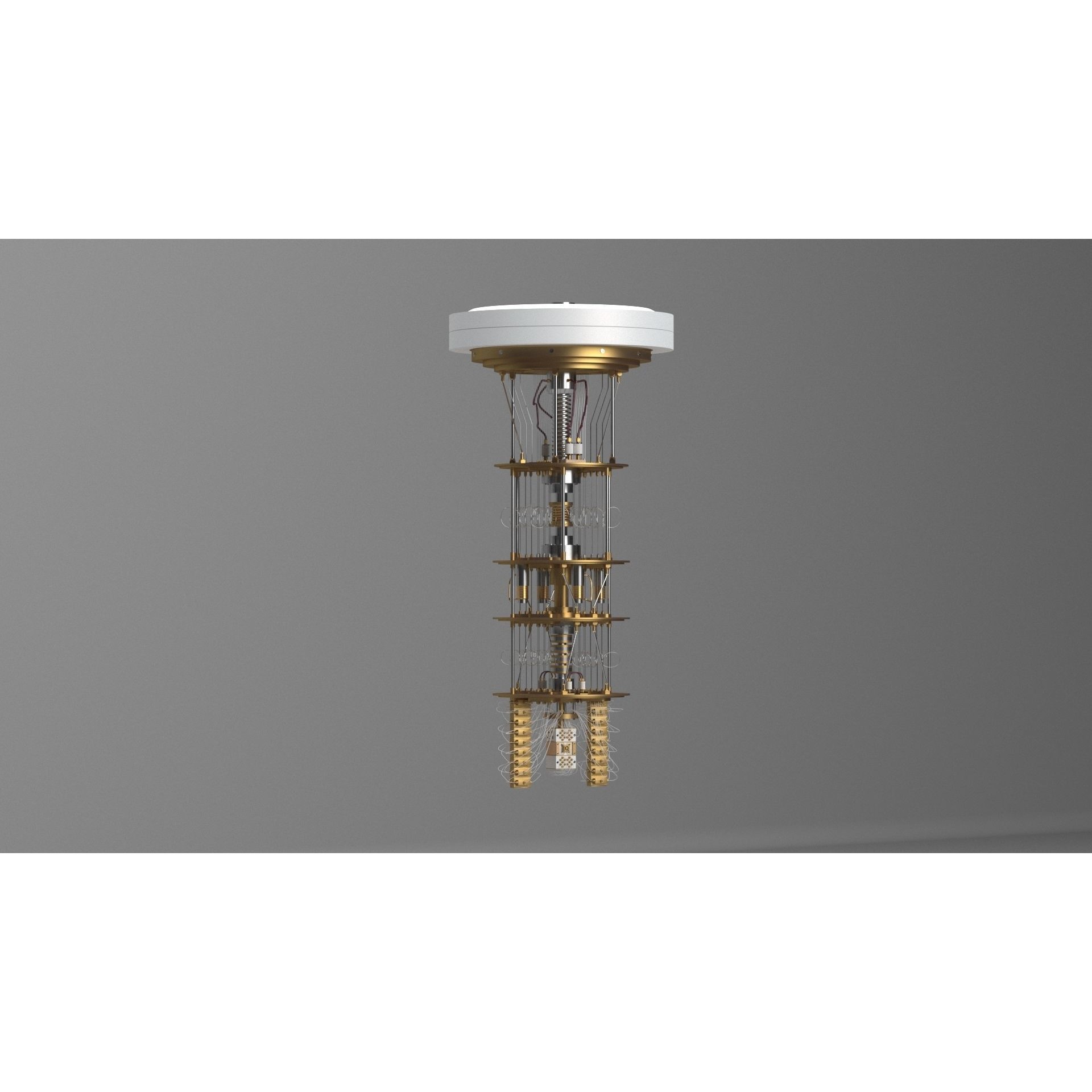 Quantum Computer 3D Model – High Poly, V-Ray Ready, Multiple Formats - View 5