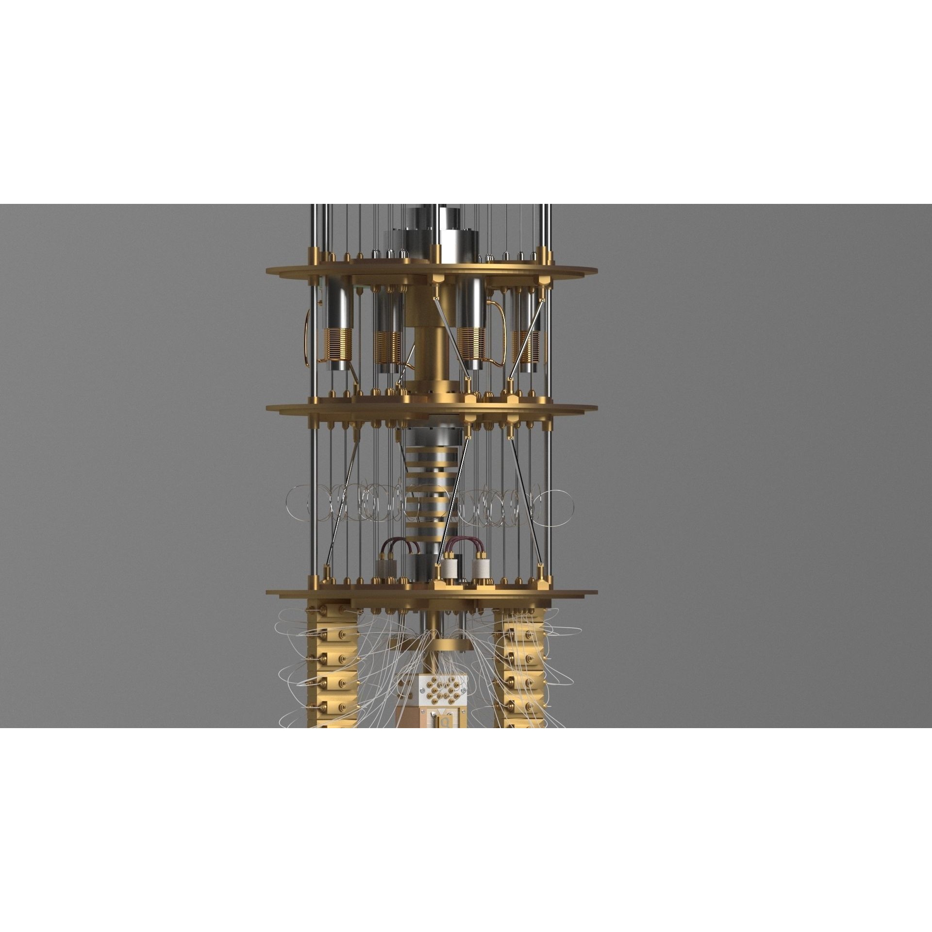 Quantum Computer 3D Model – High Poly, V-Ray Ready, Multiple Formats - View 8