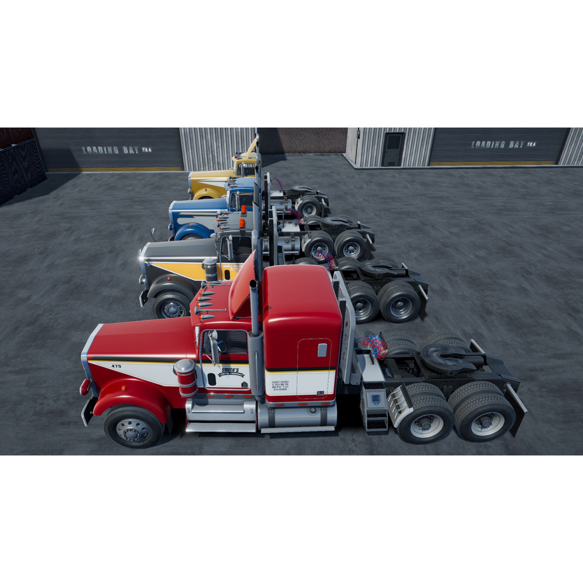 80s Semitruck 3D Model – Low Poly Game Asset, Unity, PBR Textures - View 22