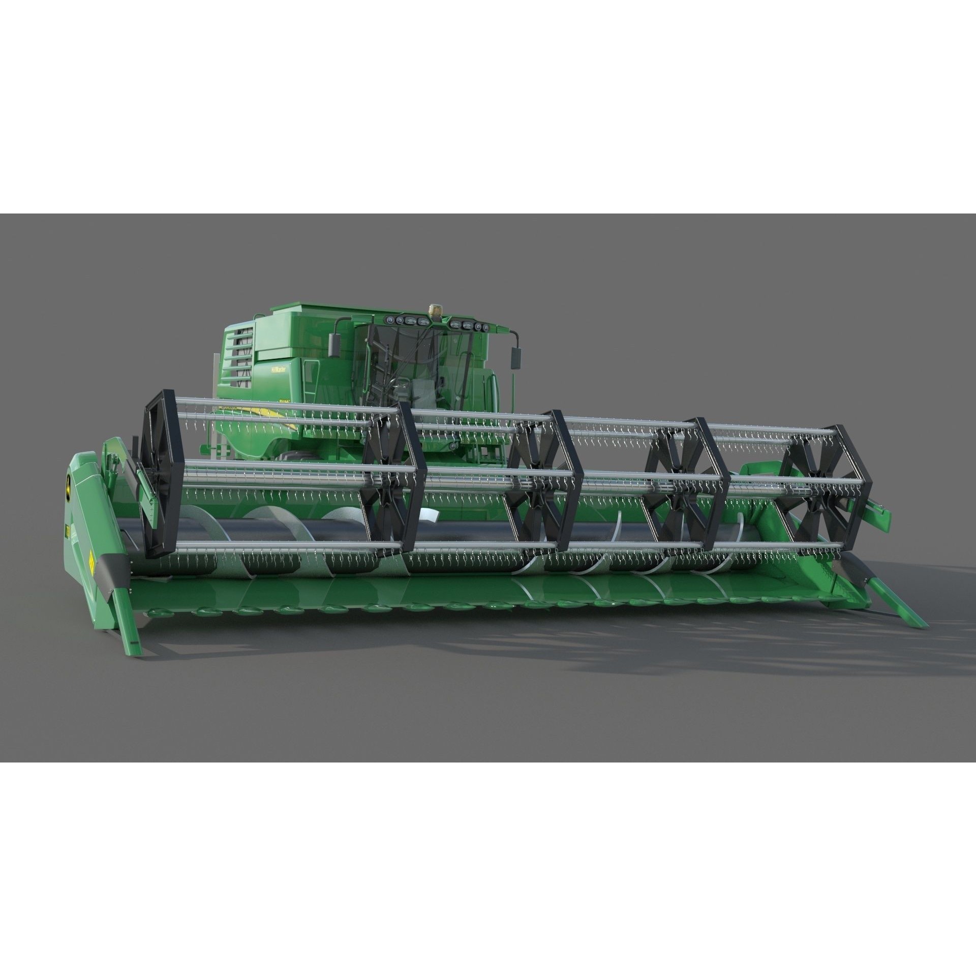 John Deere T670i Harvester 3D Model – High Detail Industrial Machine, FBX, OBJ - View 5