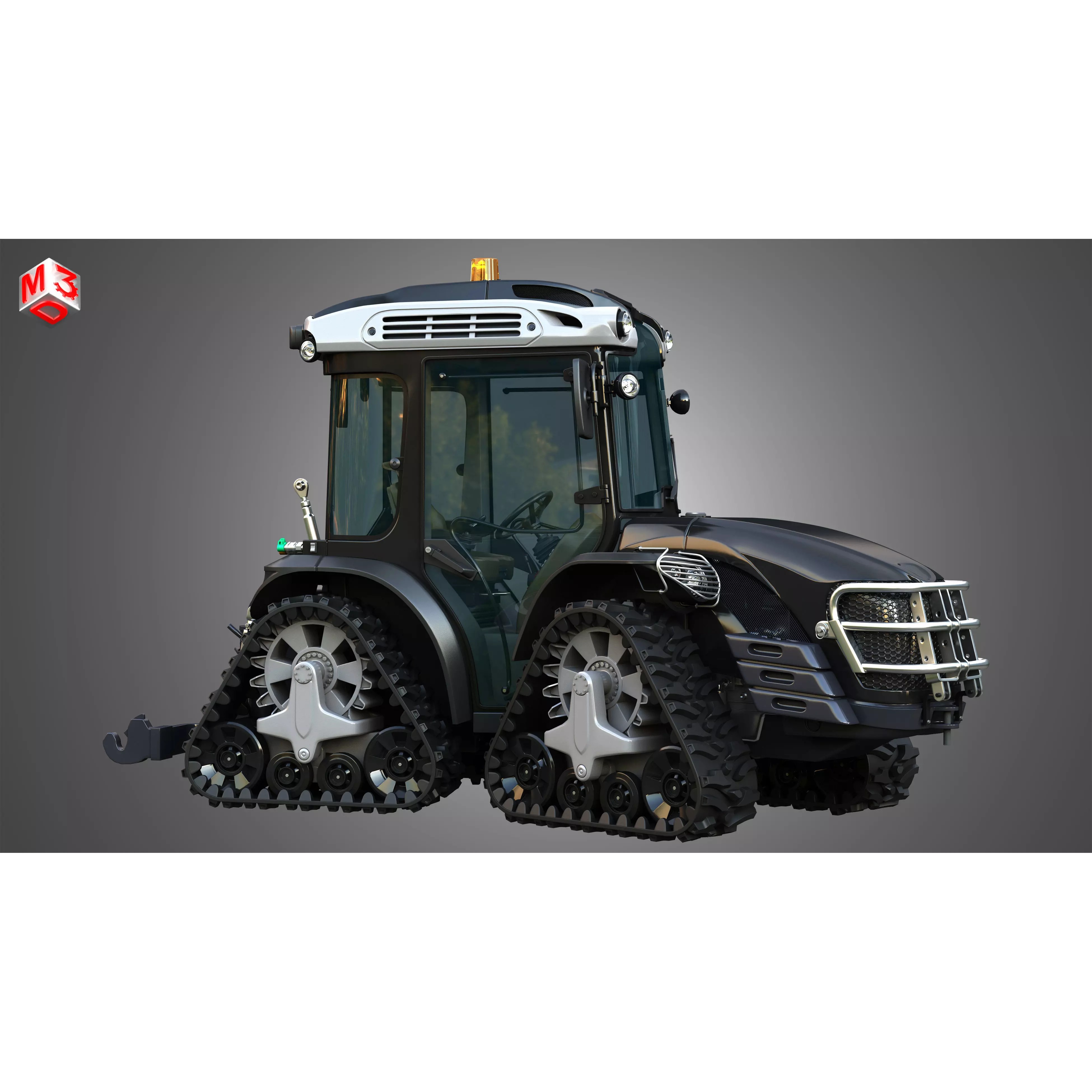 MACH 4 Tractor 3D Model – High Poly Industrial Vehicle, Game Ready Formats
