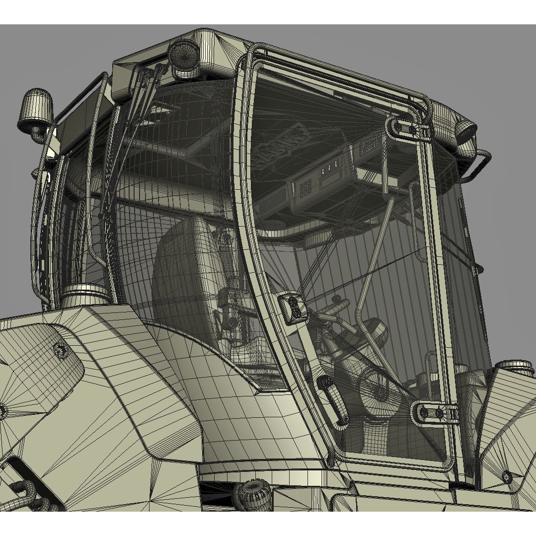 Articulated Tandem Road Roller 3D Model – High Detail, Multiple Formats - View 23