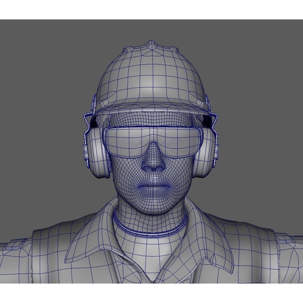 Worker Character 3D Model – Rigged Low-Poly Animated Asset, FBX - View 50
