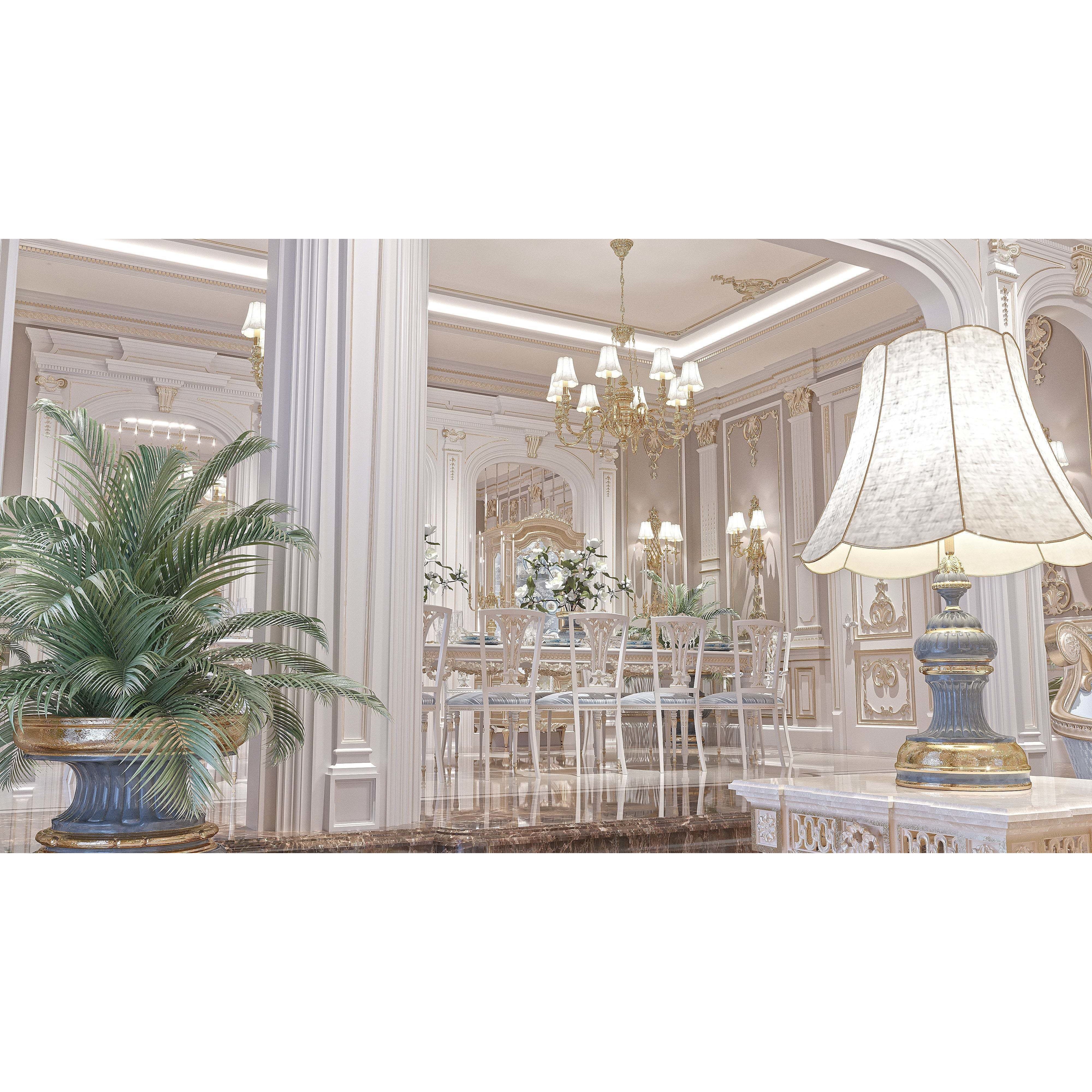 Classical Living Room and Dining Room - Game-Ready 3D Model - View 15