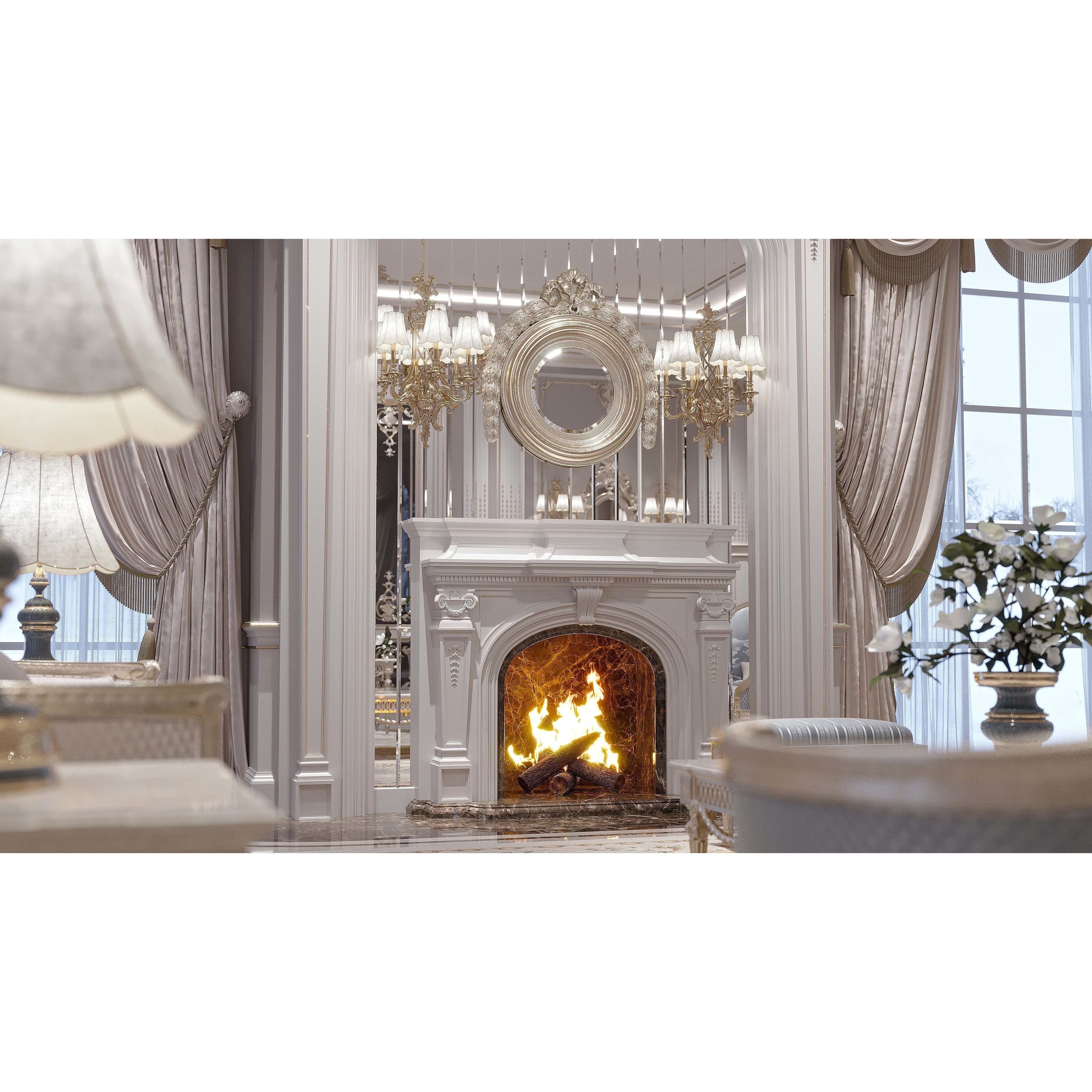 Classical Living Room and Dining Room - Game-Ready 3D Model - View 17