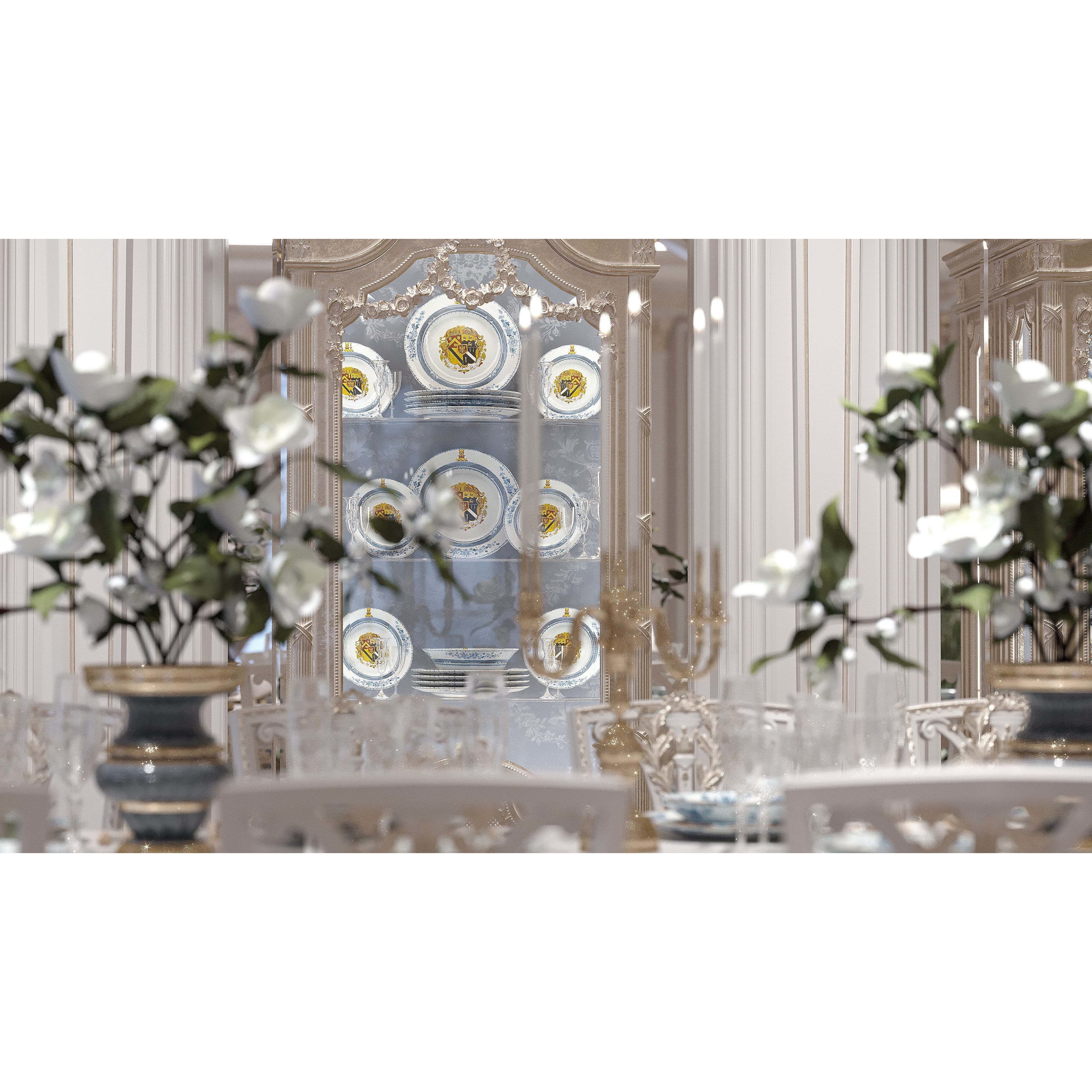 Classical Living Room and Dining Room - Game-Ready 3D Model - View 19