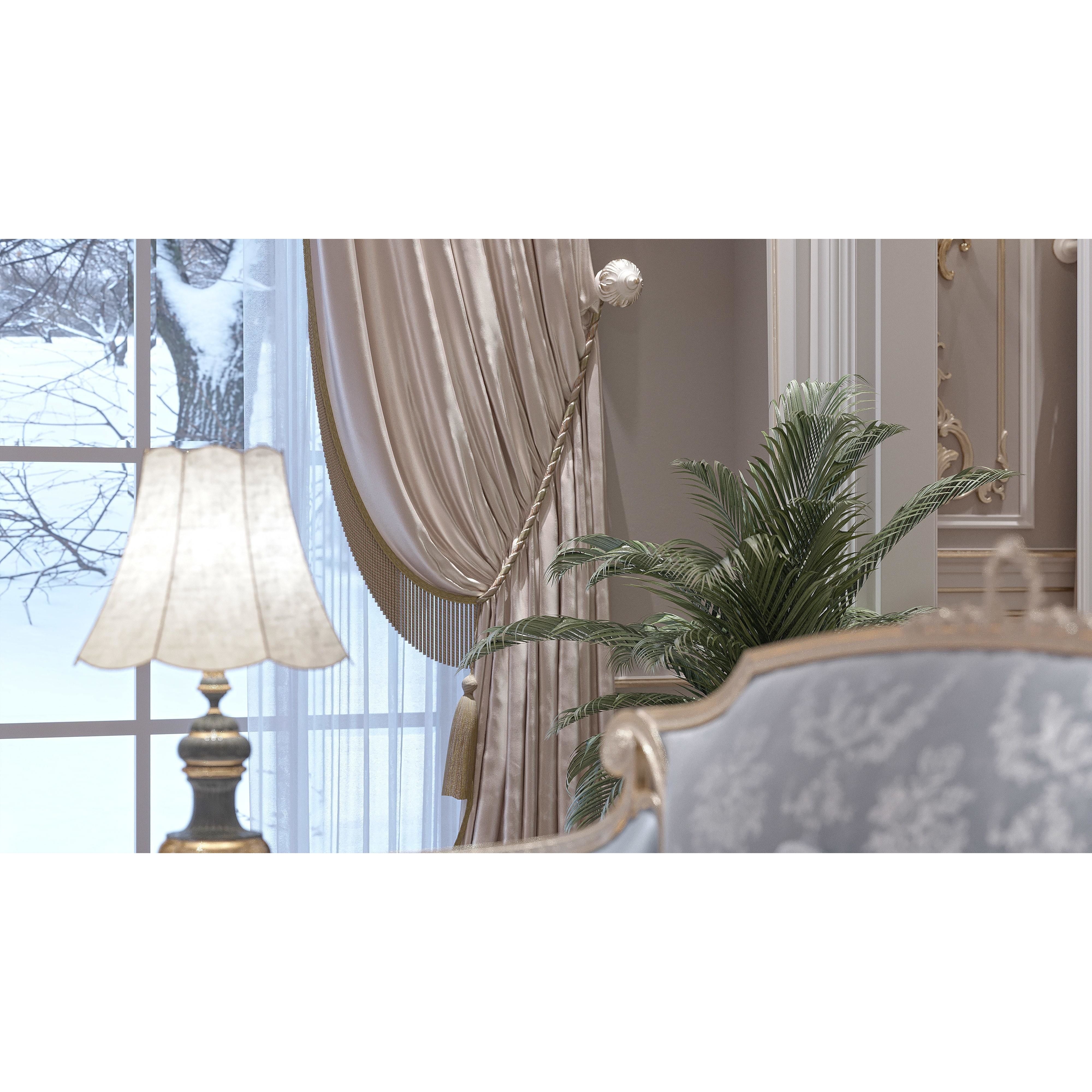 Classical Living Room and Dining Room - Game-Ready 3D Model - View 21