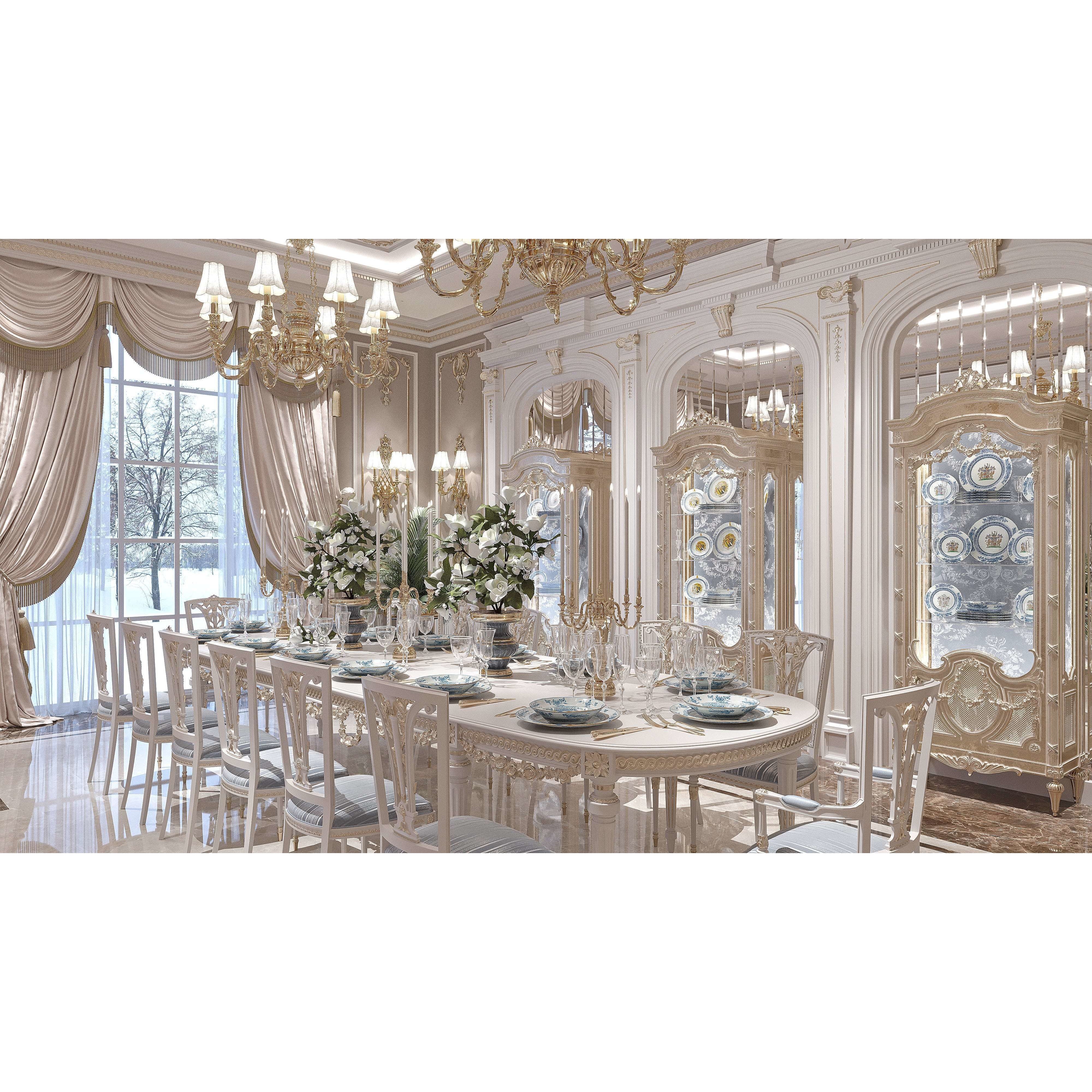 Classical Living Room and Dining Room - Game-Ready 3D Model - View 6