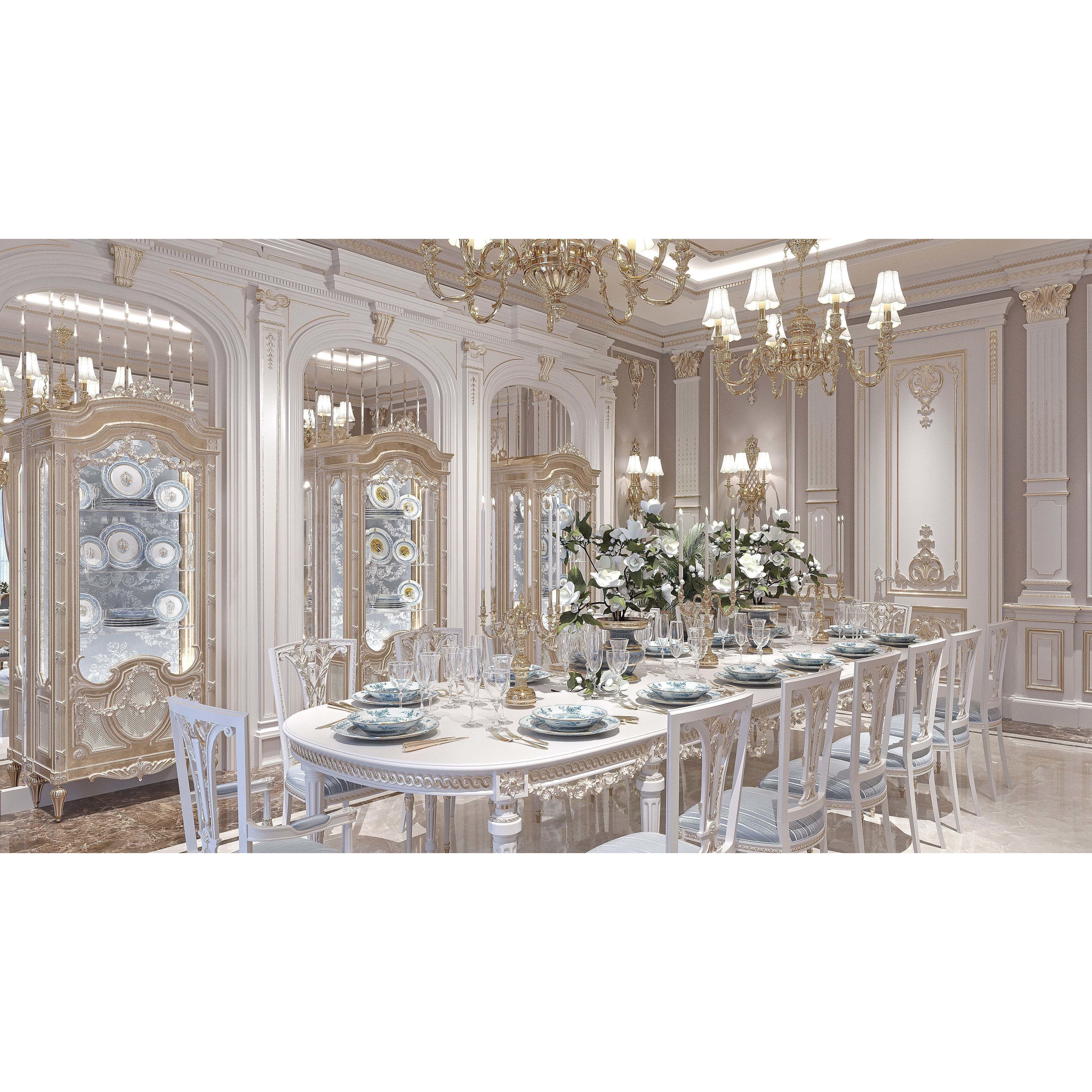 Classical Living Room and Dining Room - Game-Ready 3D Model - View 8