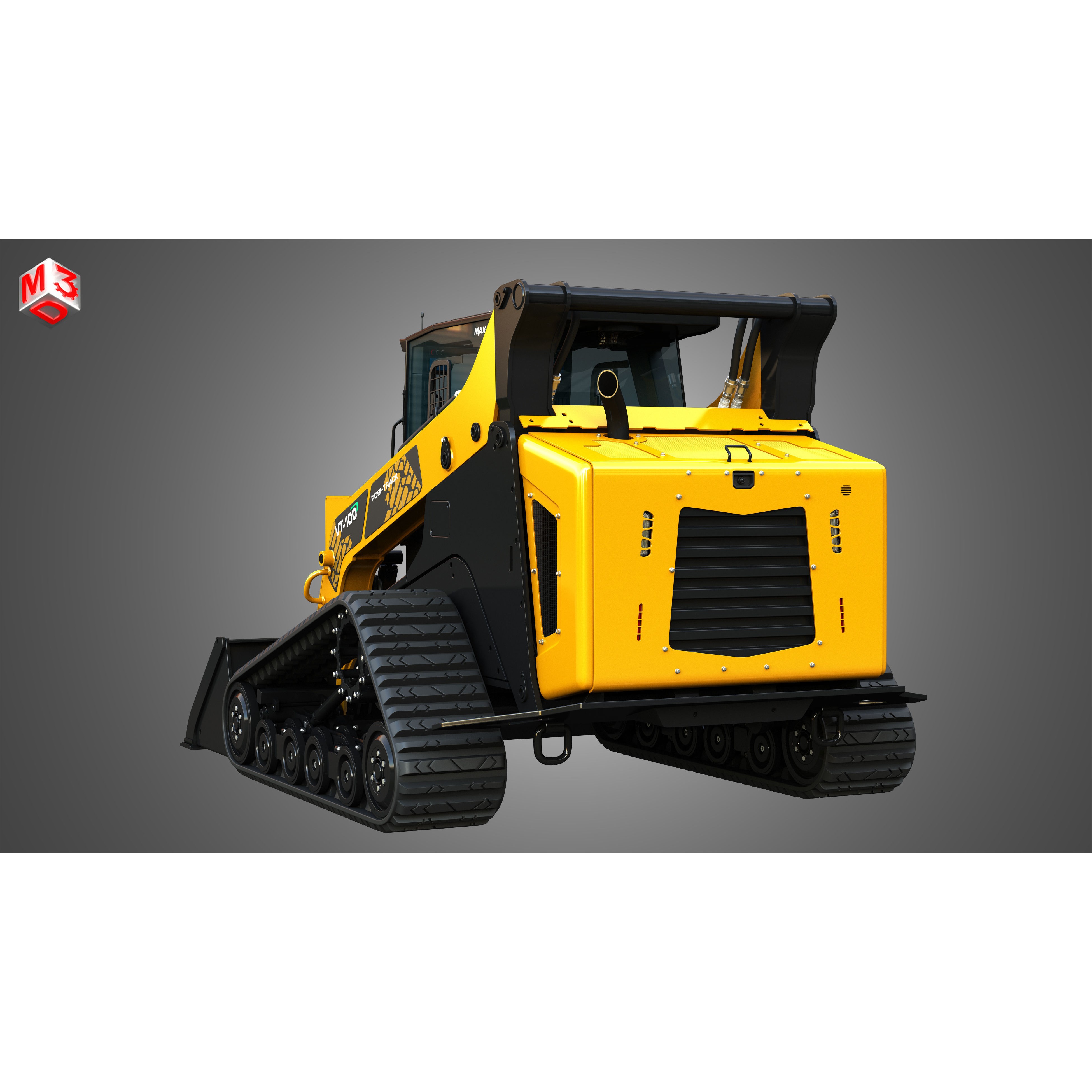 ASV VT-100 Compact Track Loader 3D Model – High Poly Vehicle Asset, FBX - View 15