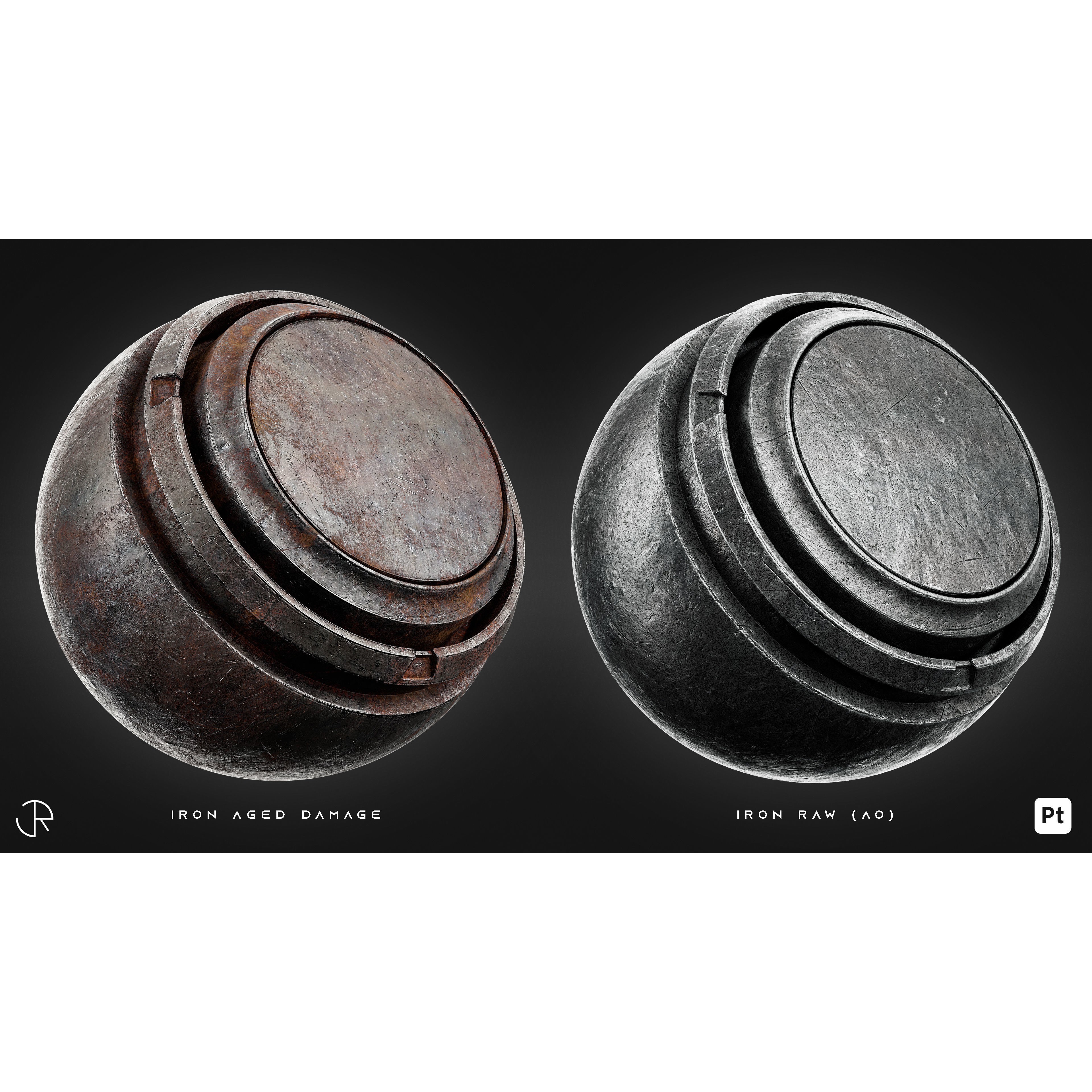 Damaged Metal Materials 3D Model – High-Detail PBR Textures, Substance Painter - View 15
