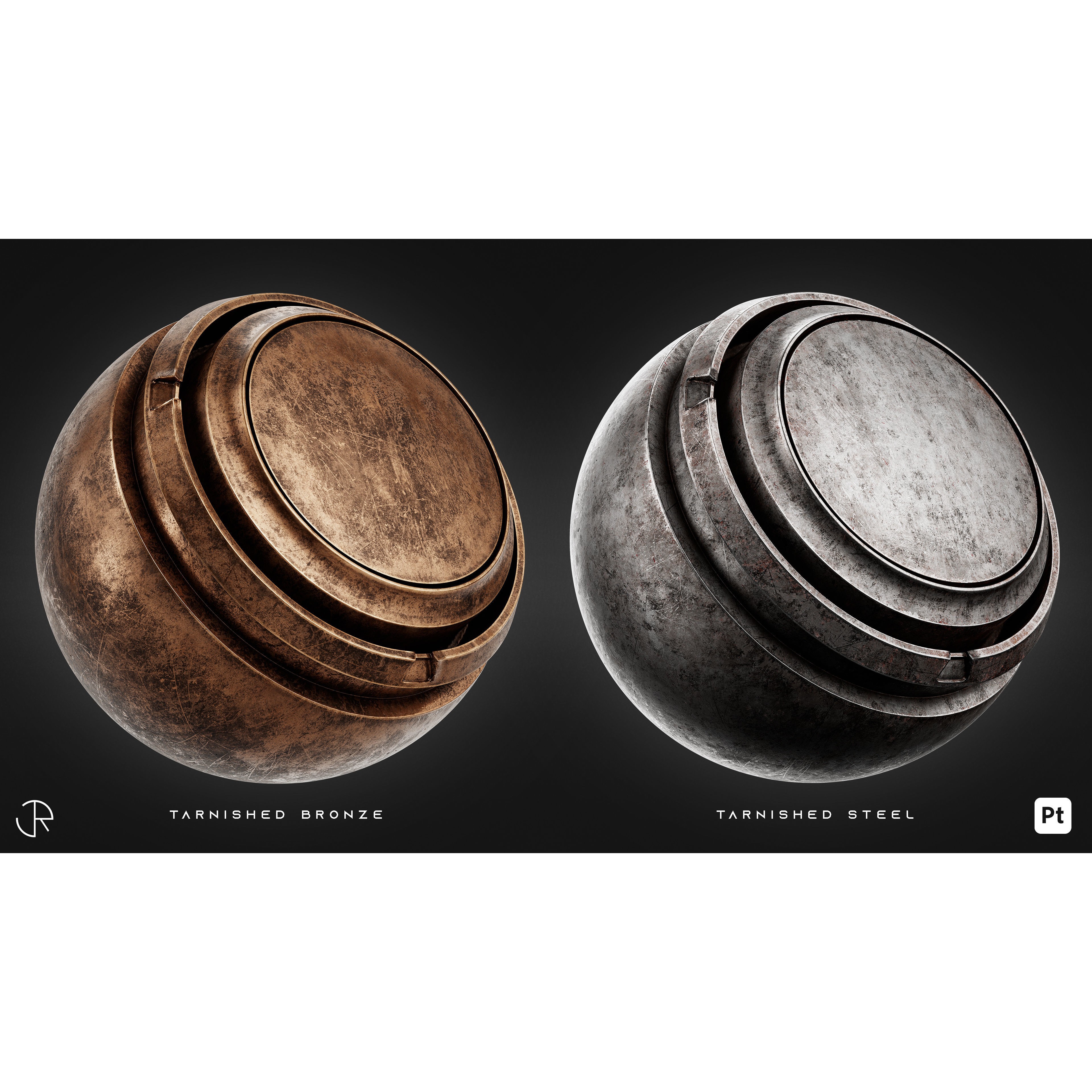 Damaged Metal Materials 3D Model – High-Detail PBR Textures, Substance Painter - View 9