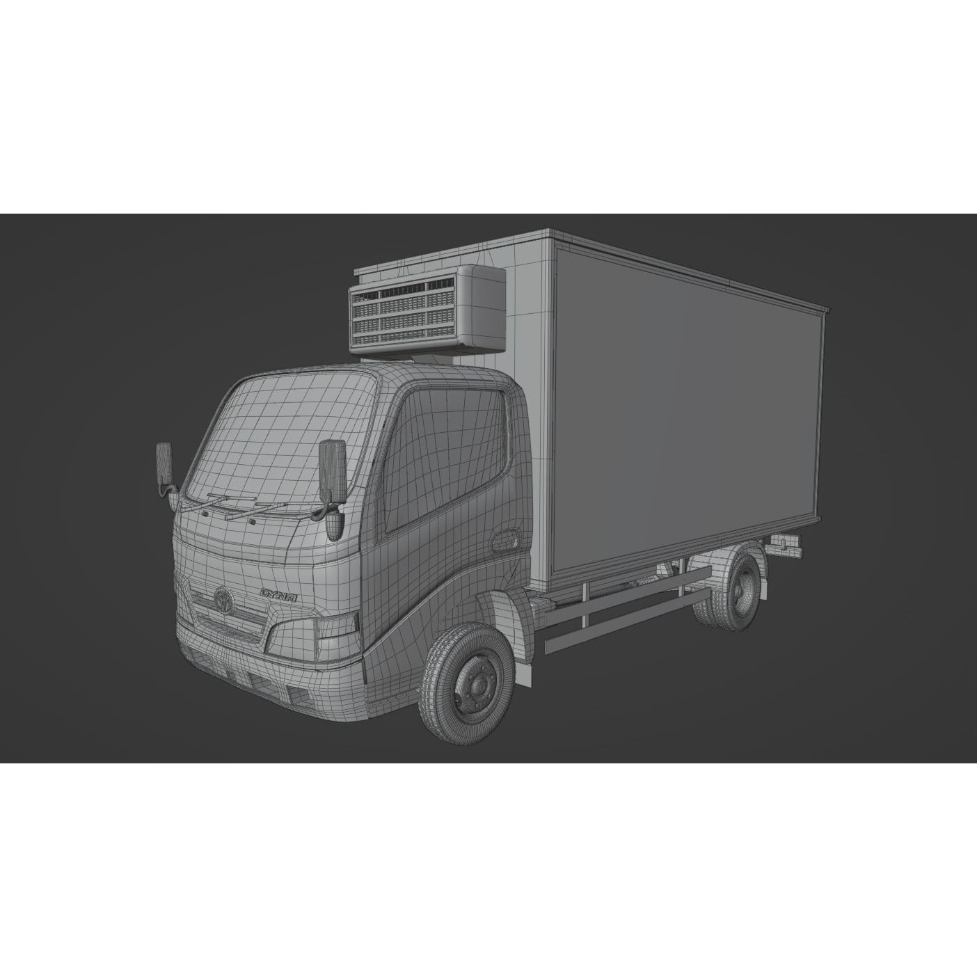 Toyota Dyna 1999 3D Model – Low Poly Truck Set, FBX, OBJ