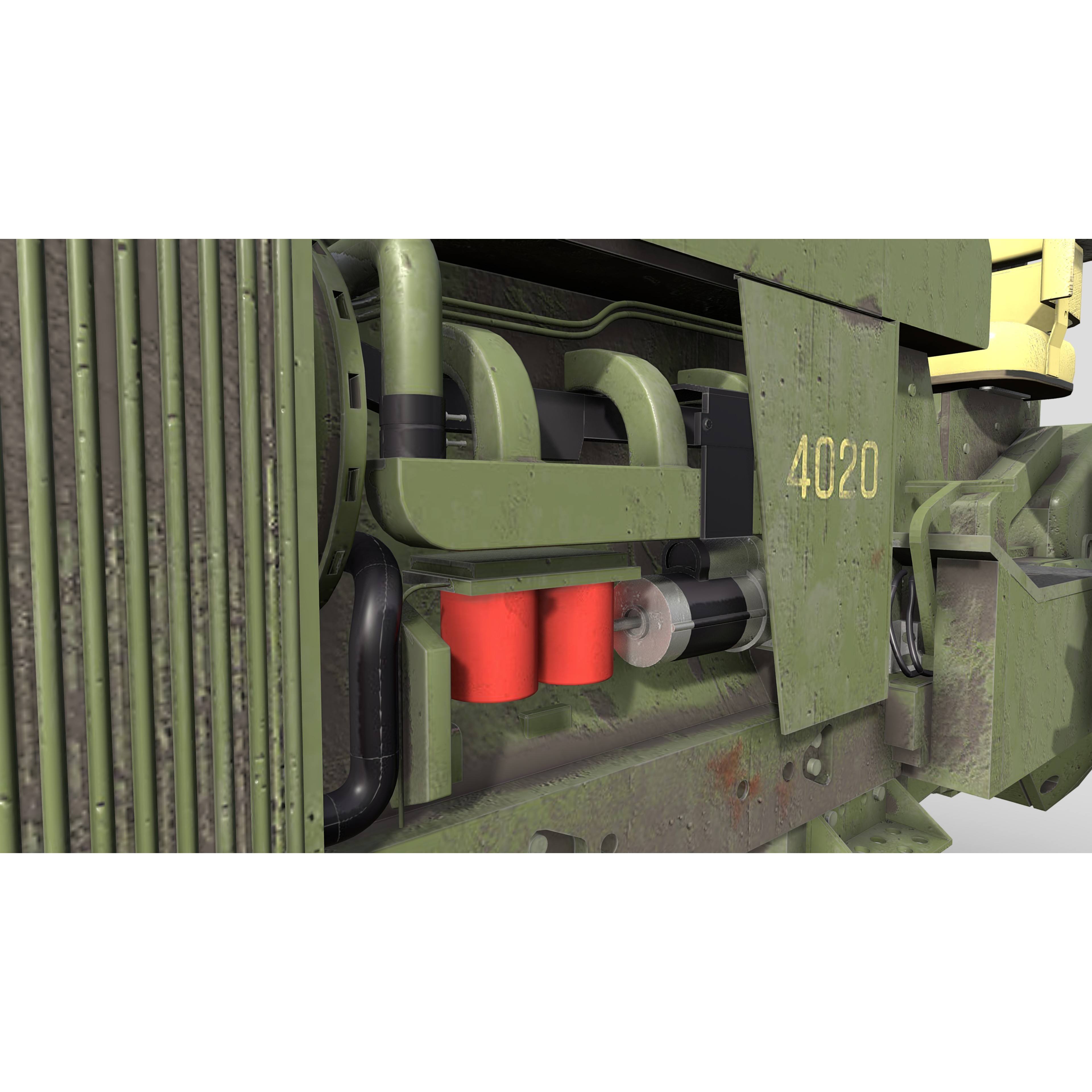 Tractor 3D Model – Low Poly PBR Vehicle with 4K Textures, Blender & FBX - View 13
