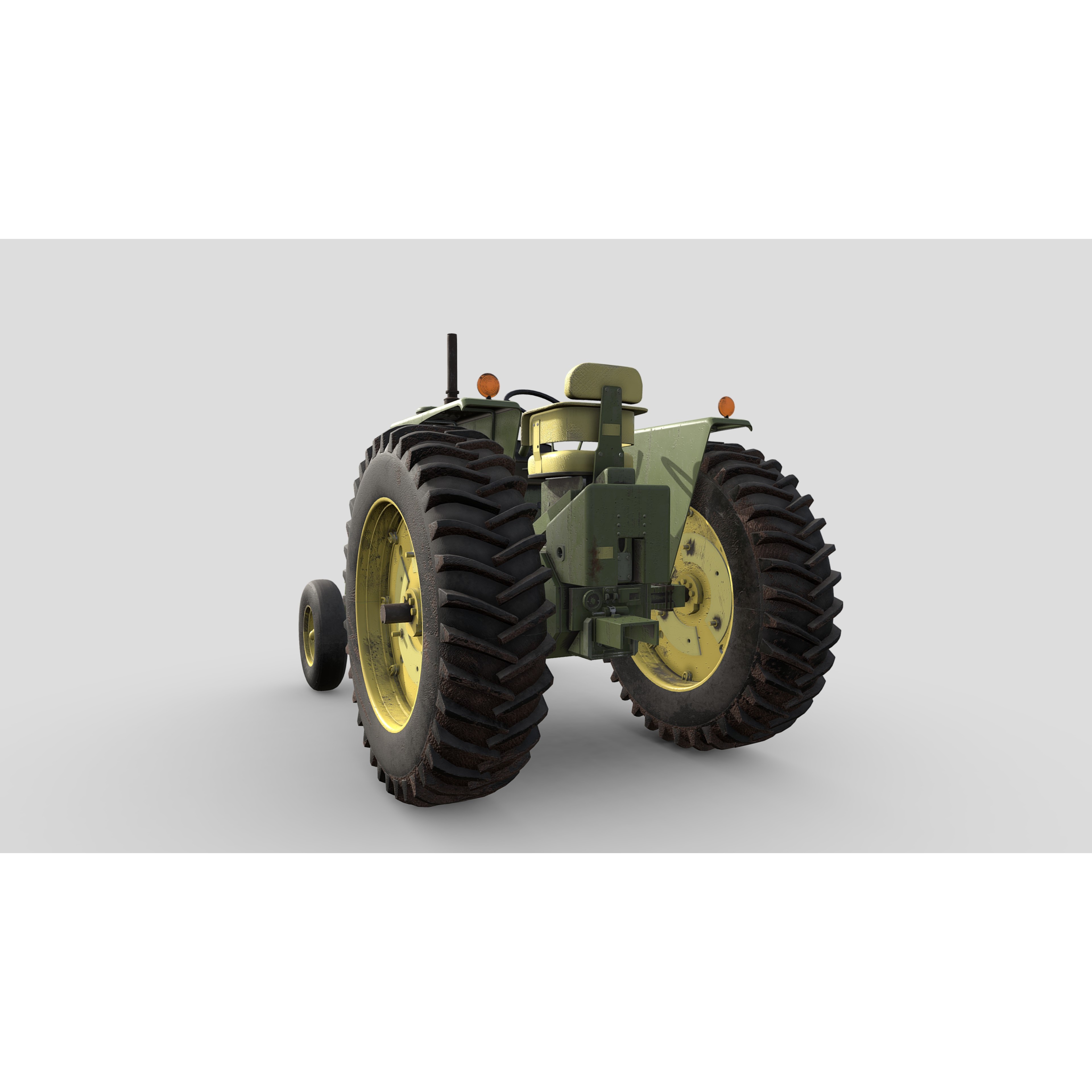 Tractor 3D Model – Low Poly PBR Vehicle with 4K Textures, Blender & FBX - View 5