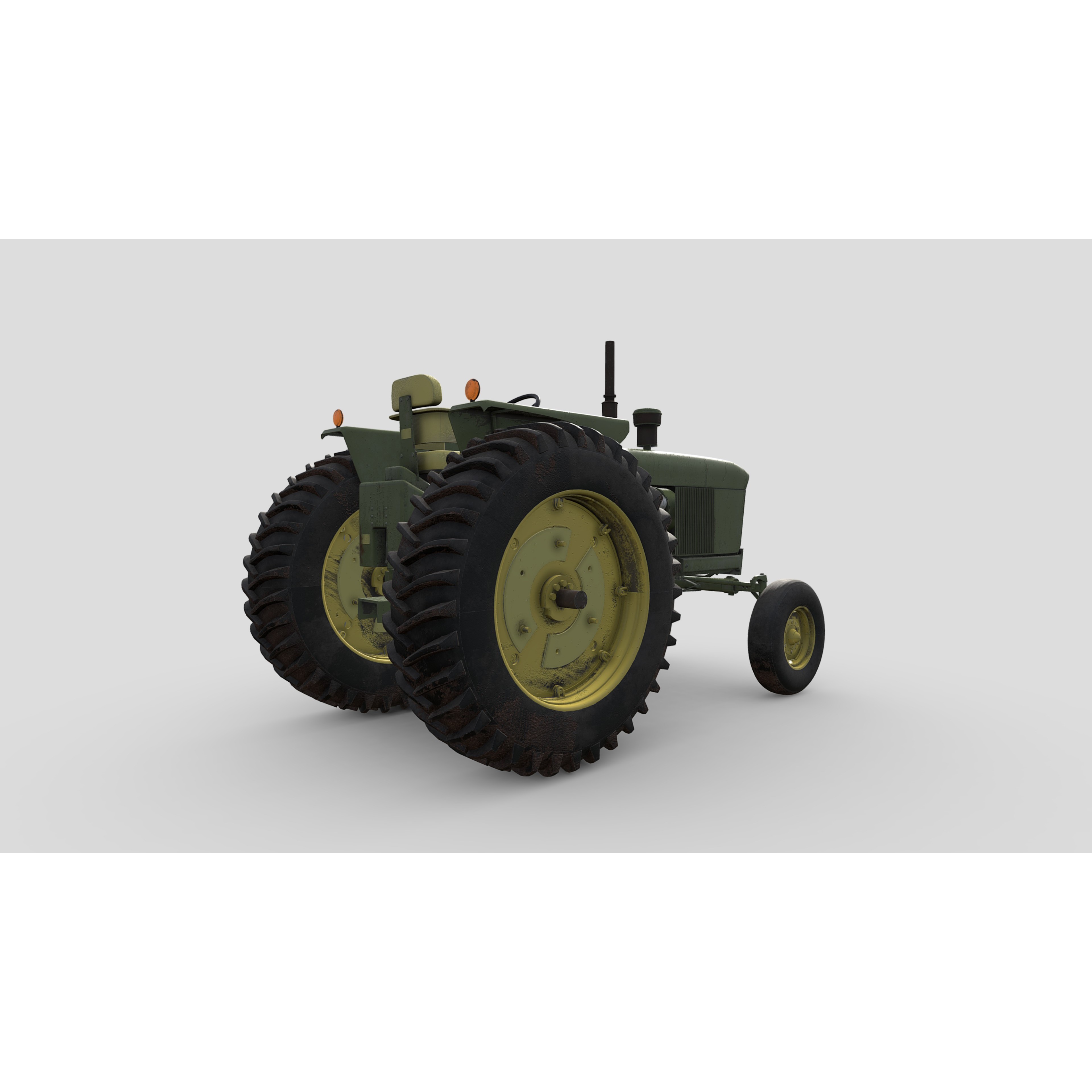 Tractor 3D Model – Low Poly PBR Vehicle with 4K Textures, Blender & FBX - View 6