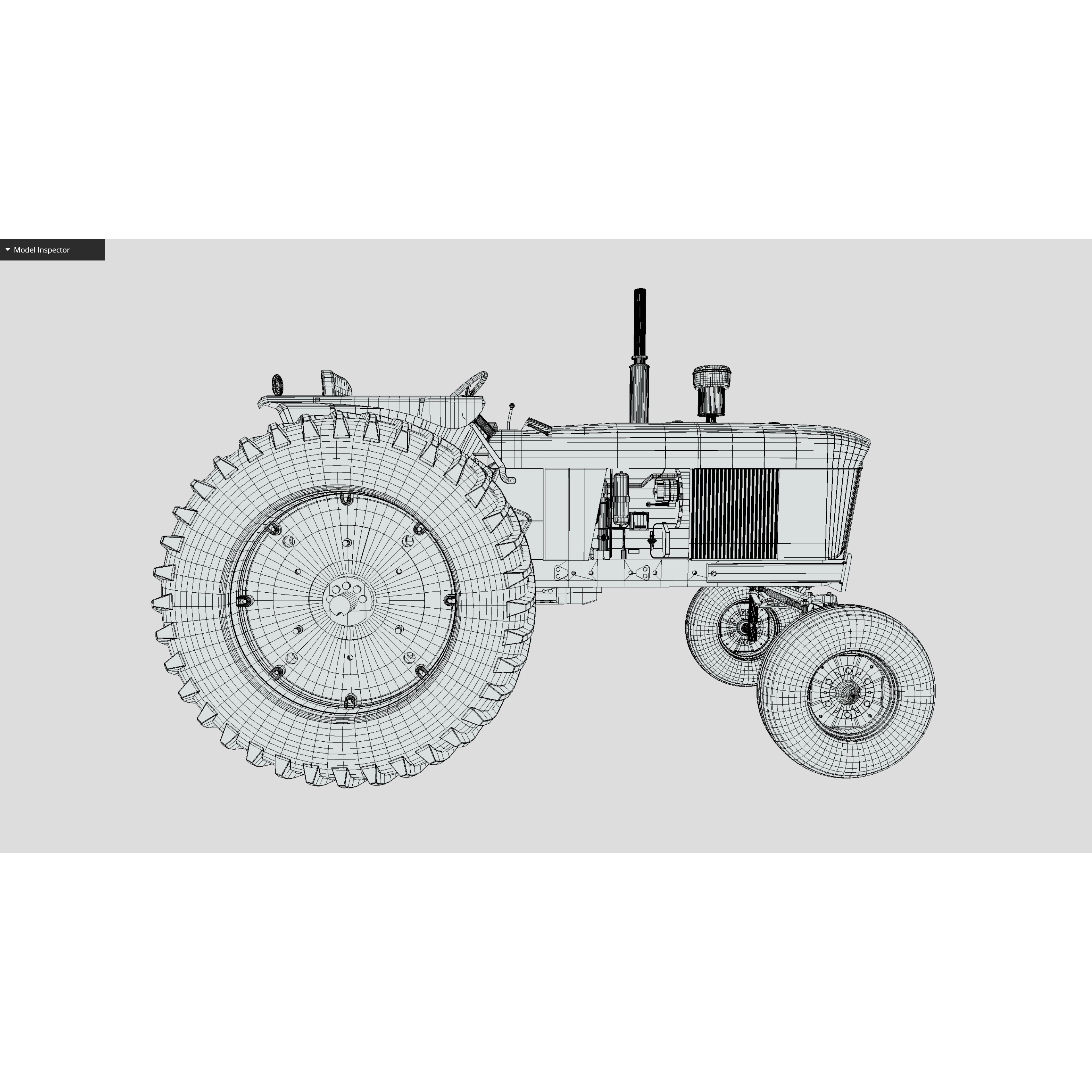Tractor 3D Model – Low Poly PBR Vehicle with 4K Textures, Blender & FBX - View 8
