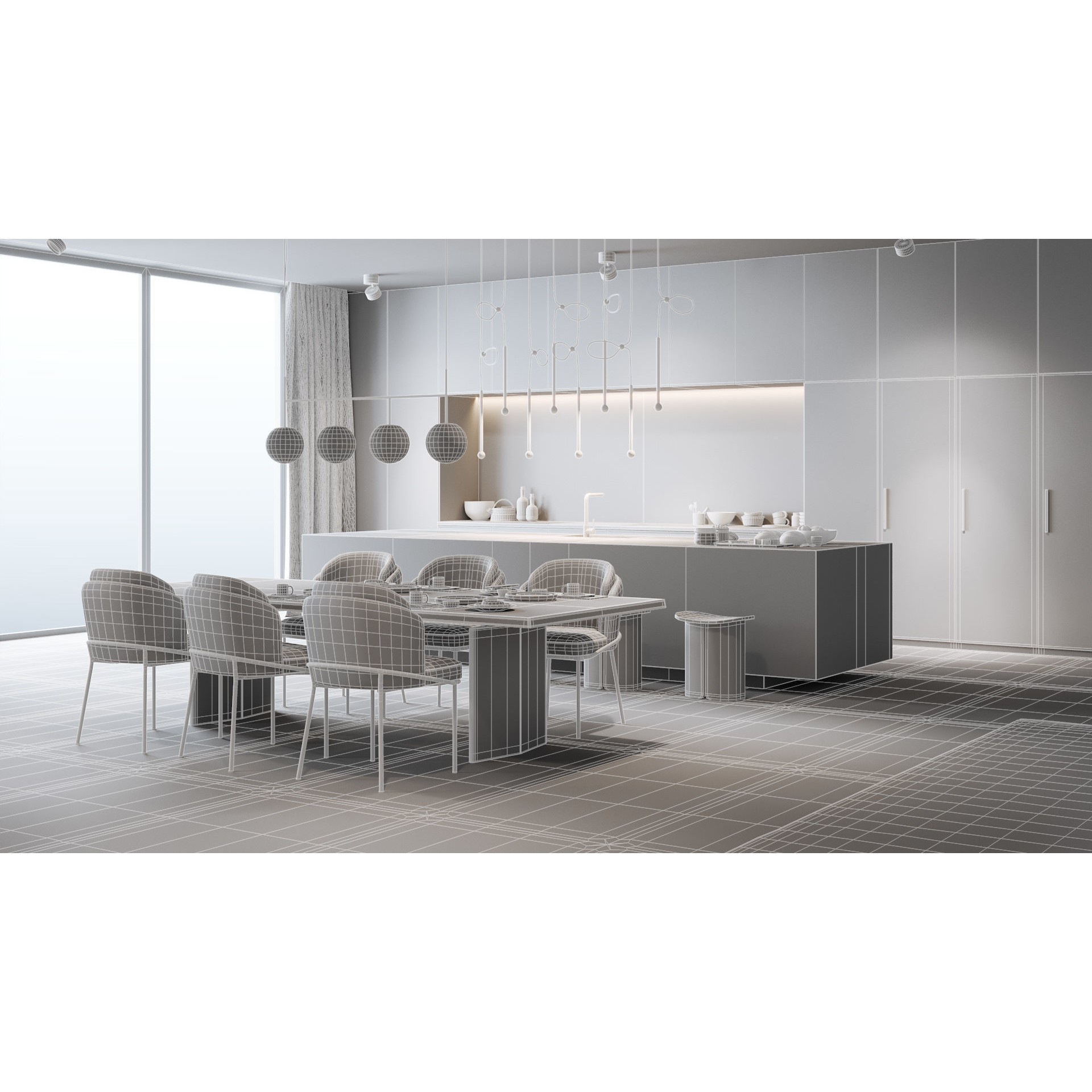 Apartment Scene - High-Quality Interior 3D Model - View 10