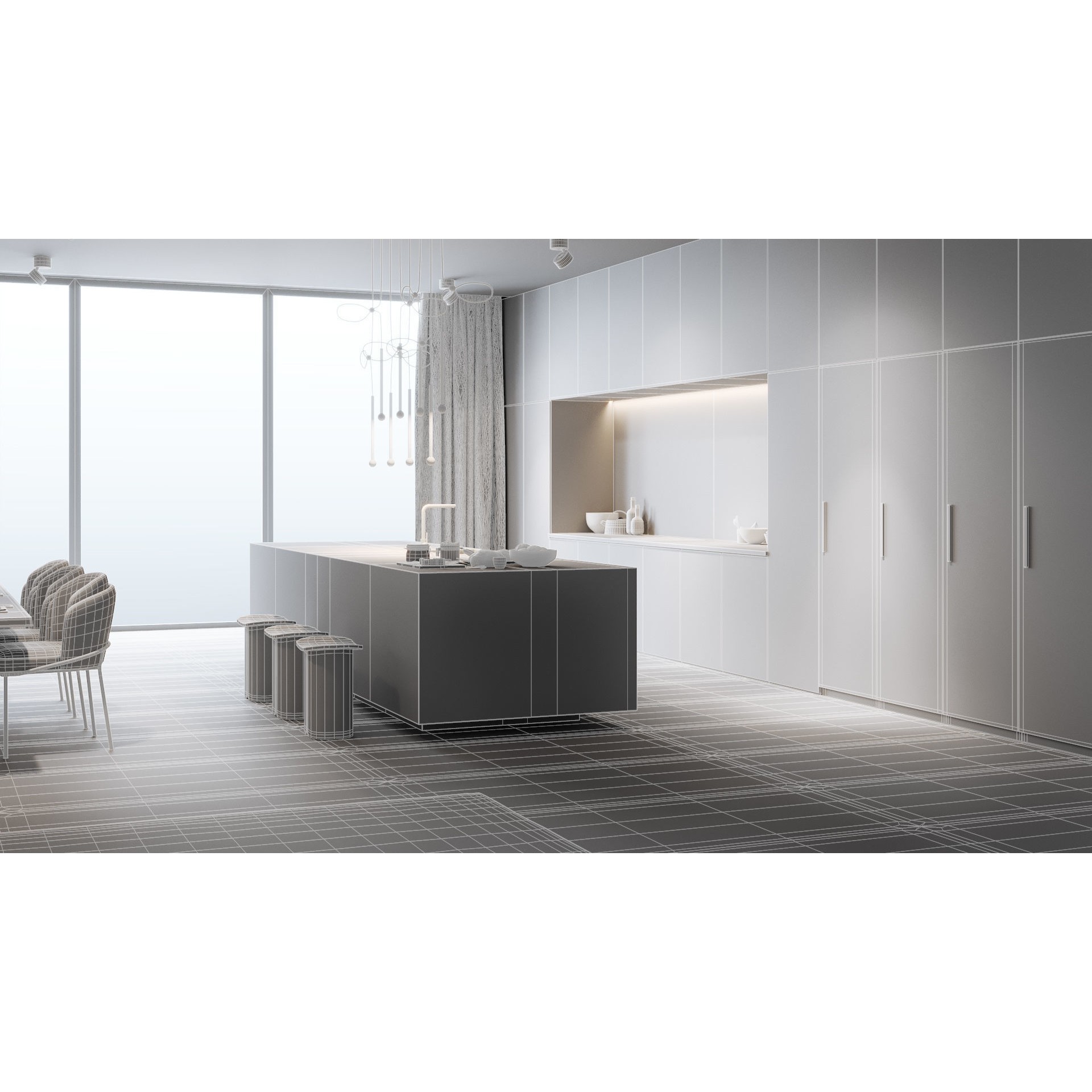 Apartment Scene - High-Quality Interior 3D Model - View 11