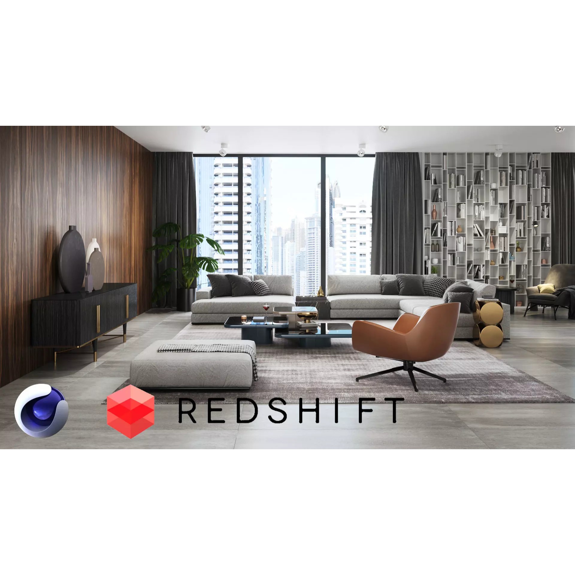 Apartment Scene - High-Quality Interior 3D Model - View 2