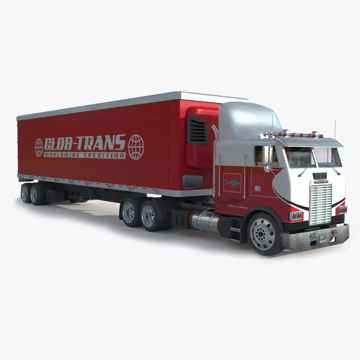 Freightliner FLT 8664 3D Model – High-Detail Truck Asset, FBX, OBJ - View 2