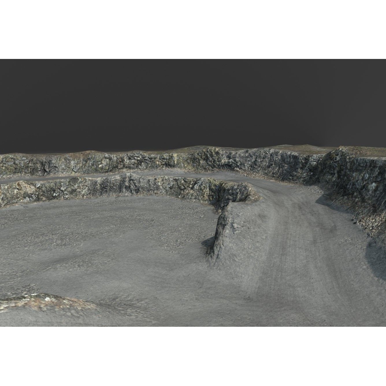 Mine Quarry 3D Model – Low Poly Industrial Asset, FBX, OBJ - View 8