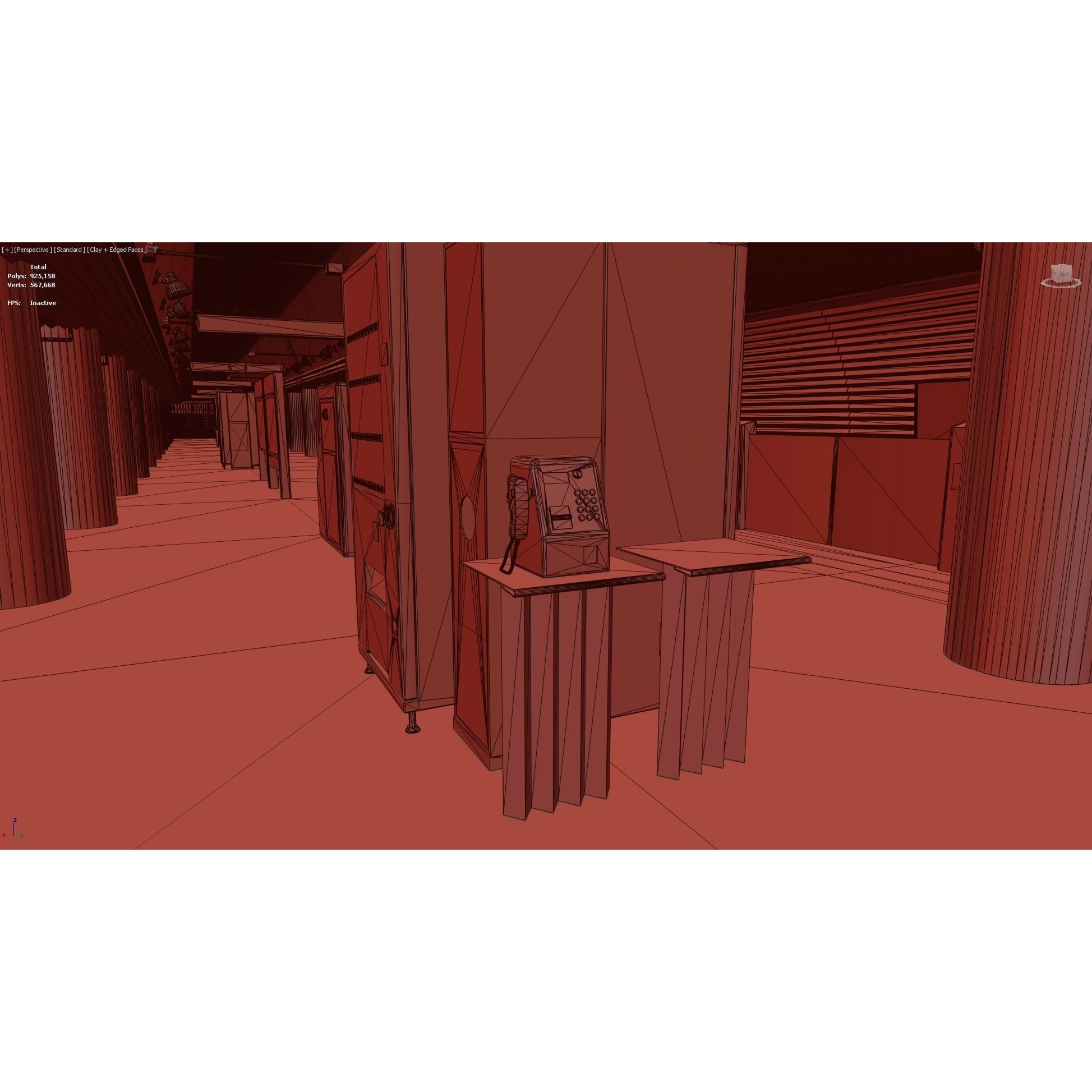 Tokyo Metro Station - Low-Poly Game-Ready 3D Model