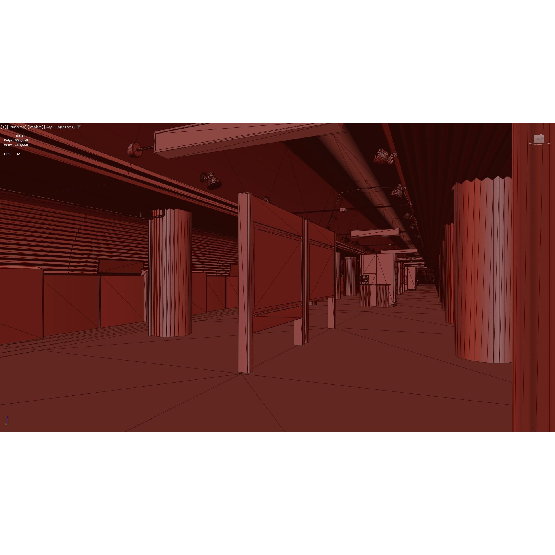 Tokyo Metro Station - Low-Poly Game-Ready 3D Model - View 26