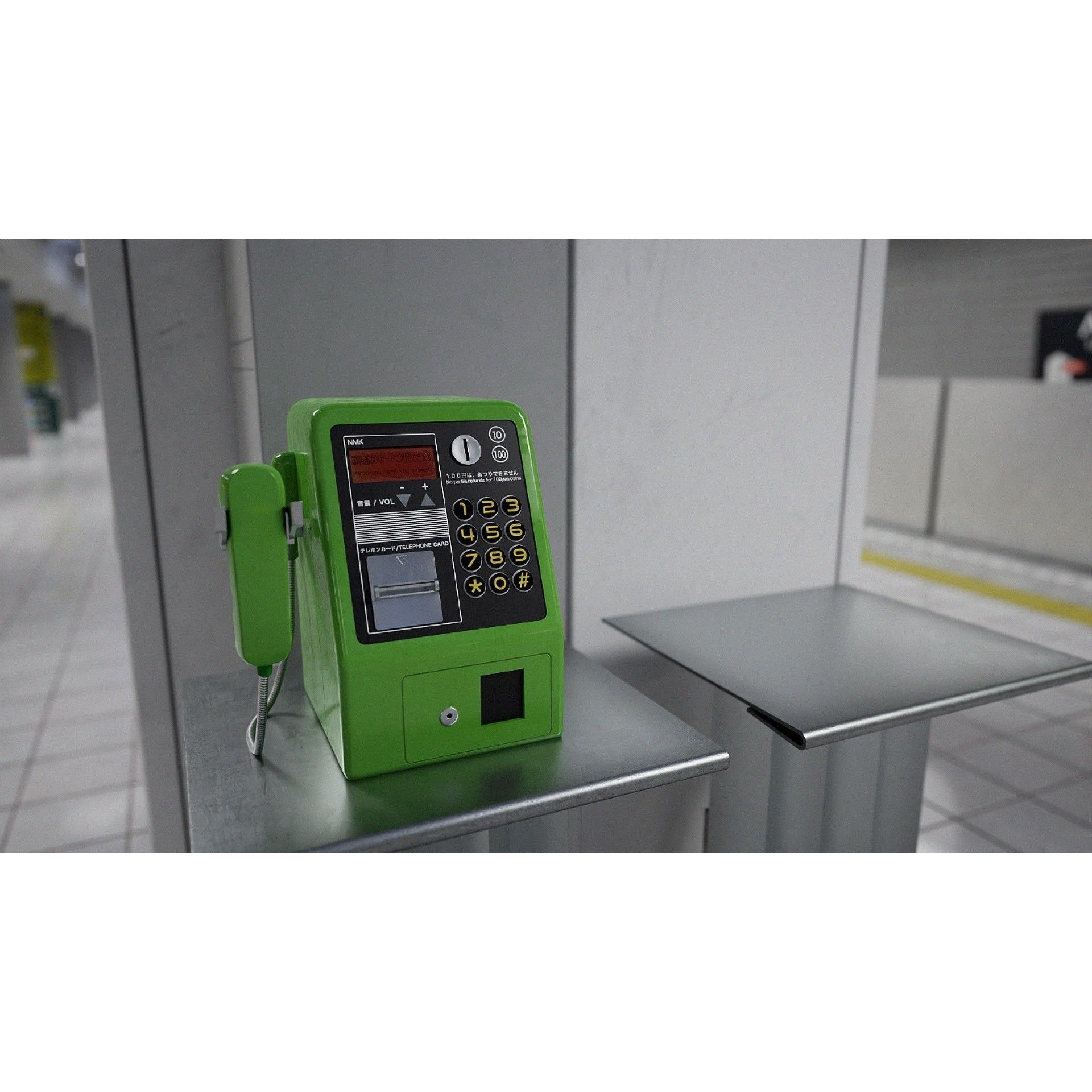 Tokyo Metro Station - Low-Poly Game-Ready 3D Model - View 9