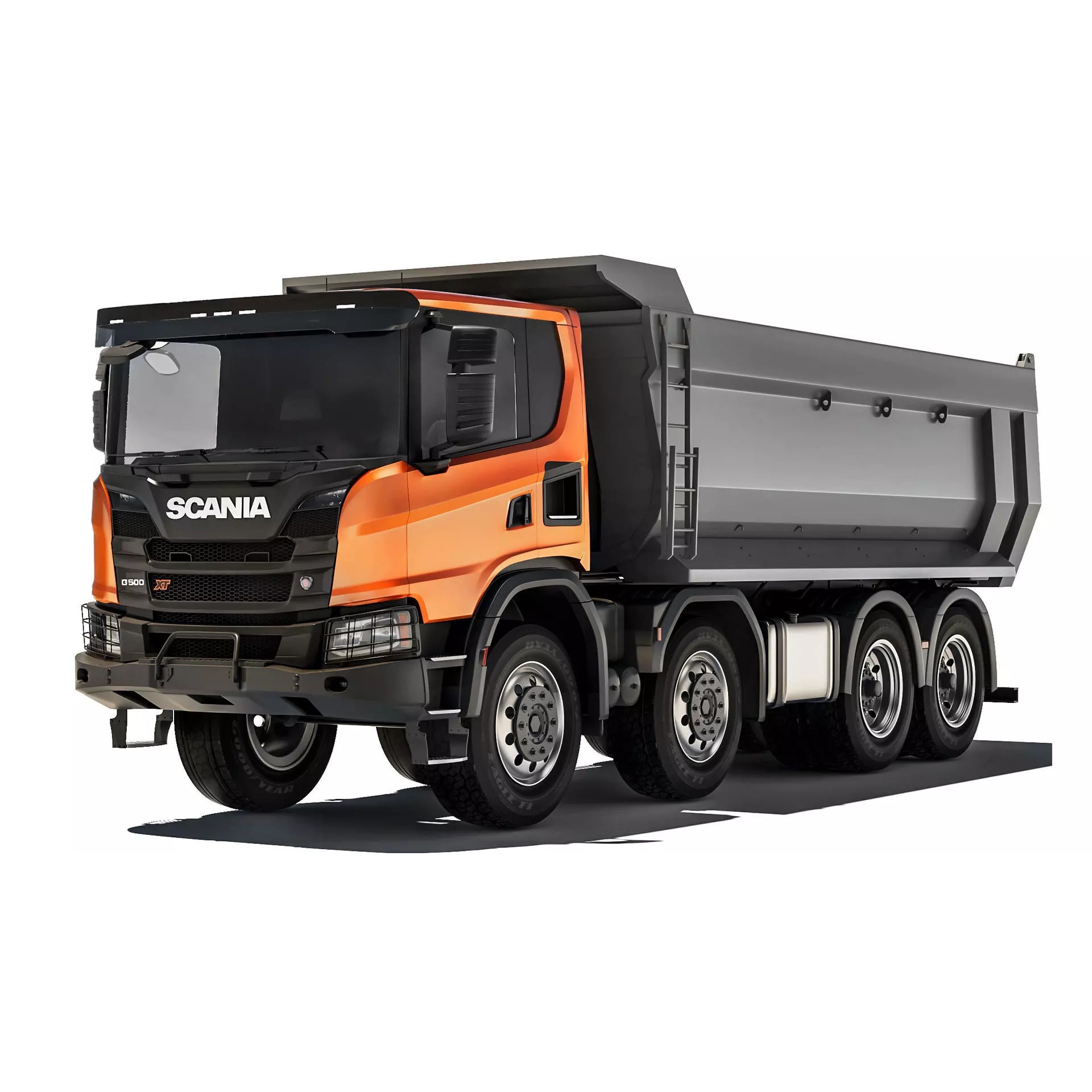 Truck G500 XT 3D Model – High Poly Tipper for Construction, FBX - View 2