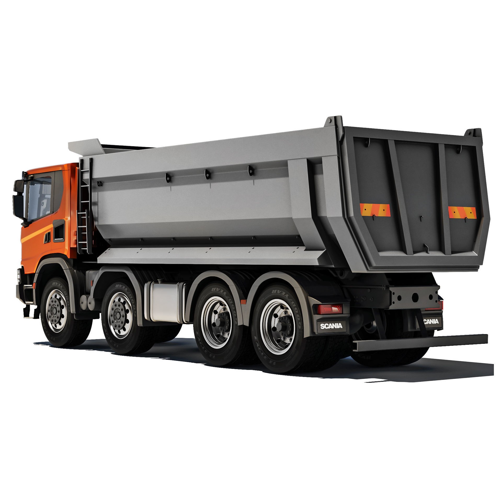 Truck G500 XT 3D Model – High Poly Tipper for Construction, FBX - View 4