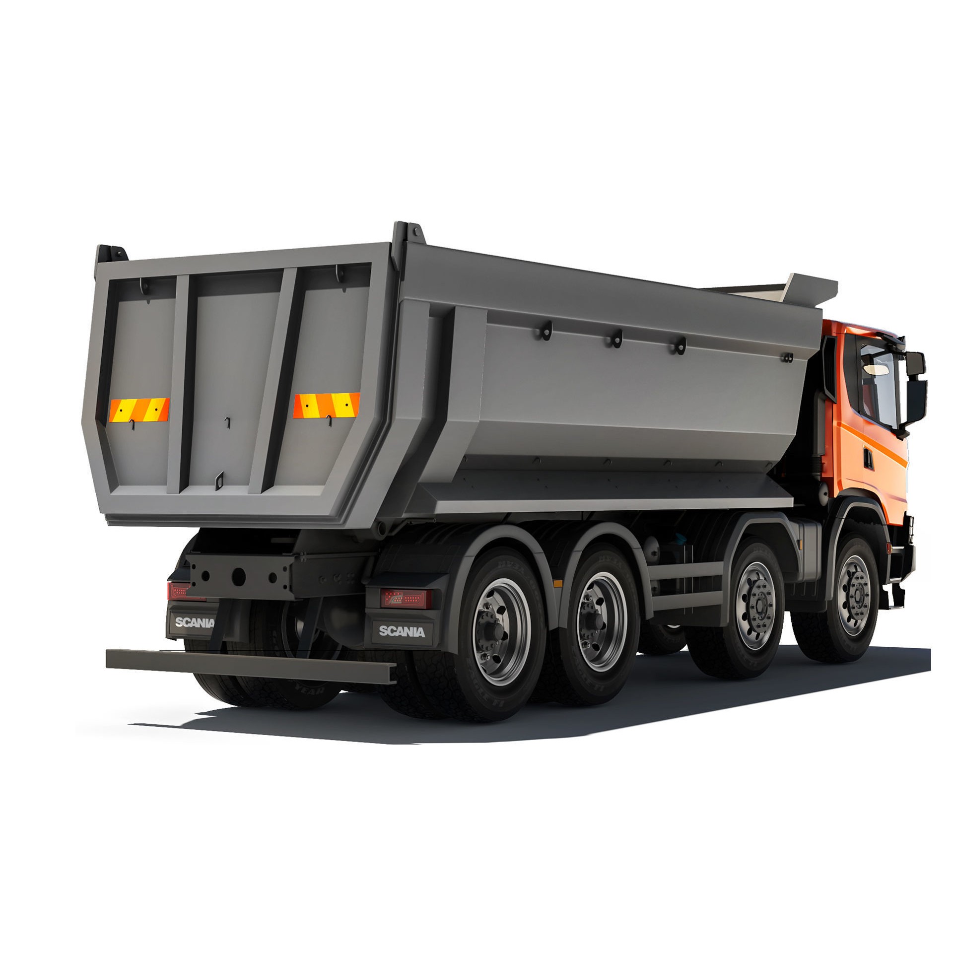 Truck G500 XT 3D Model – High Poly Tipper for Construction, FBX - View 6