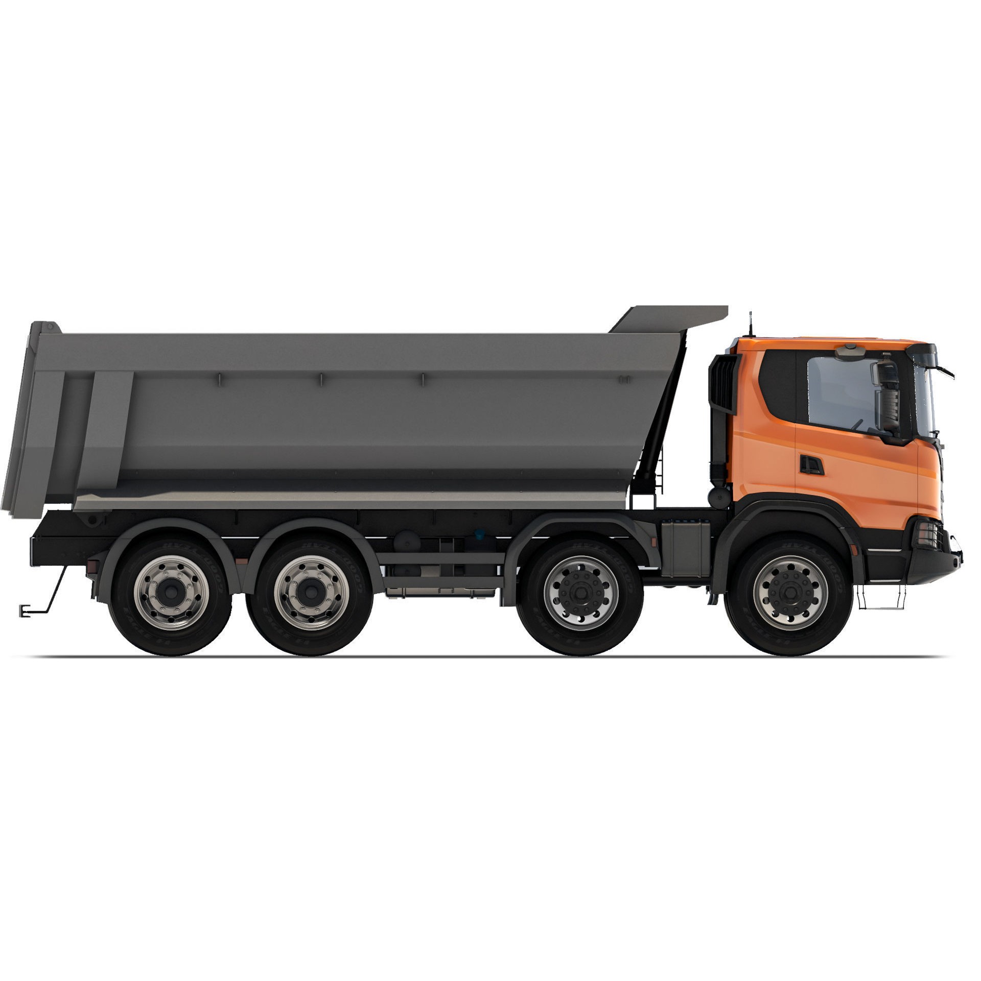 Truck G500 XT 3D Model – High Poly Tipper for Construction, FBX - View 7