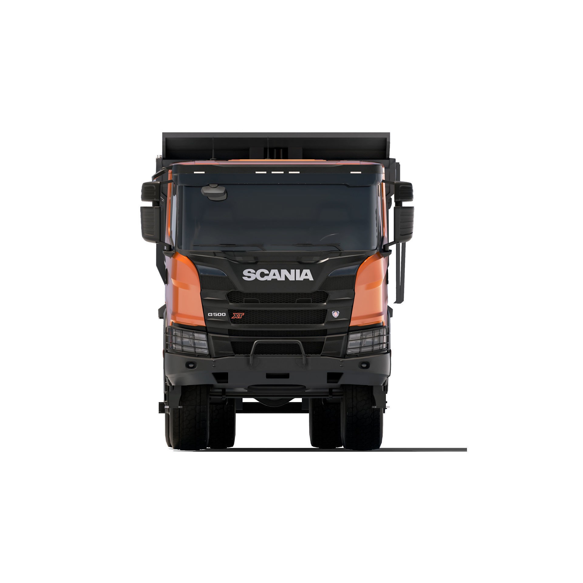 Truck G500 XT 3D Model – High Poly Tipper for Construction, FBX - View 9