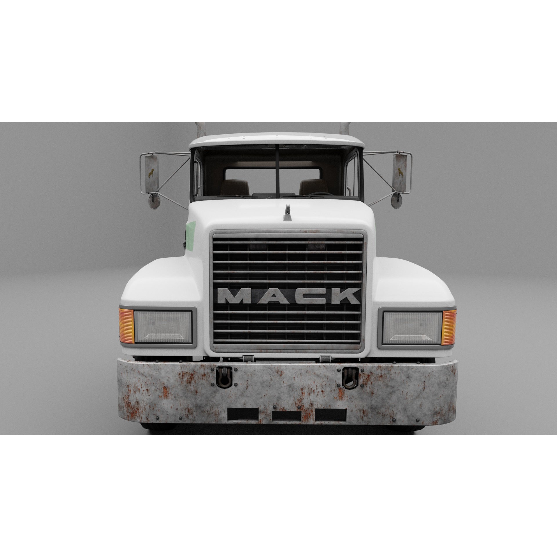 CH Semi Truck 3D Model – Game Ready Low Poly Asset, FBX - View 9