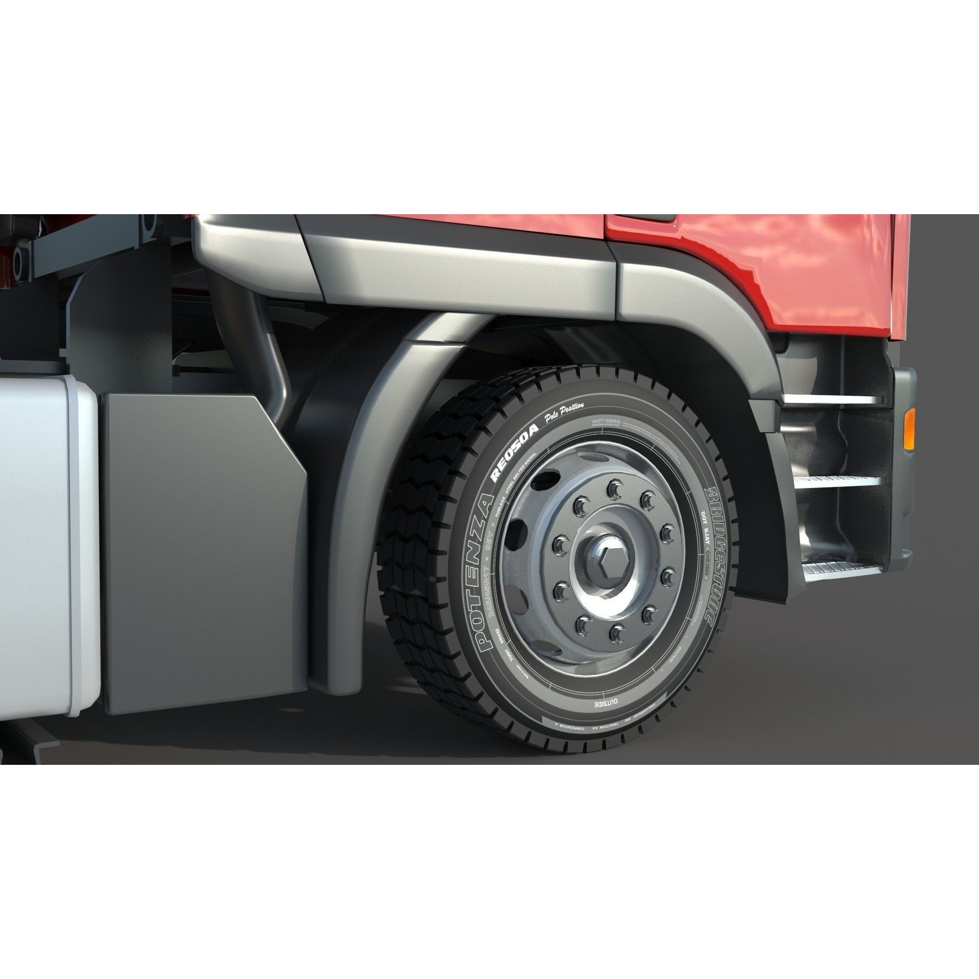 Iveco Eurotech Truck 3D Model – High Poly Vehicle Asset, FBX, OBJ - View 10