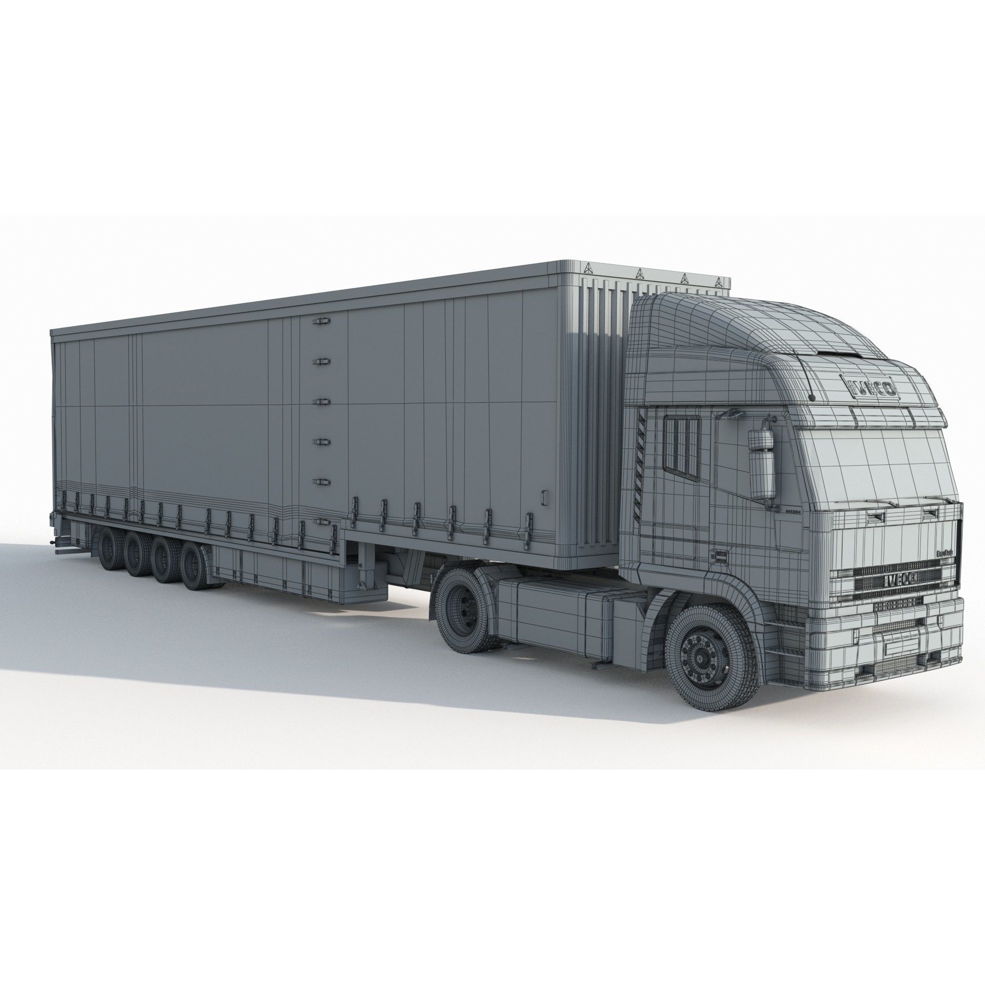 Iveco Eurotech Truck 3D Model – High Poly Vehicle Asset, FBX, OBJ - View 12