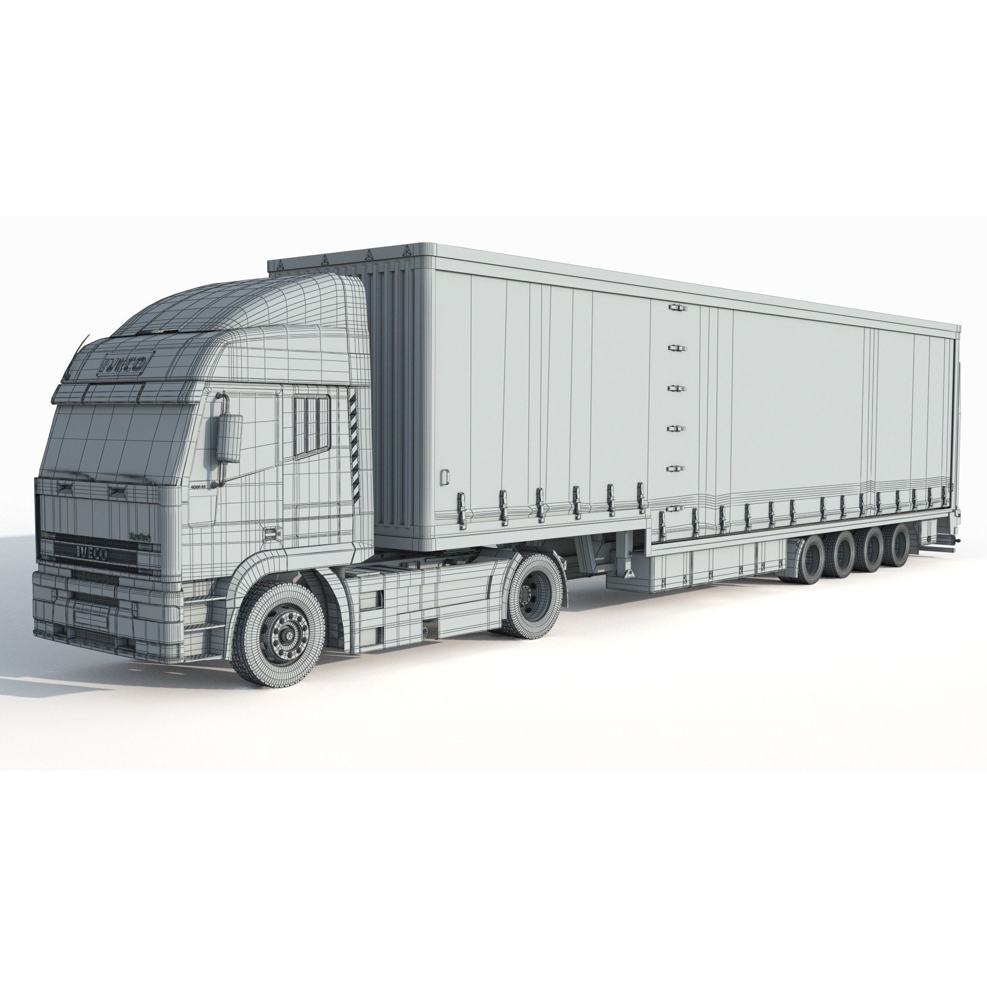 Iveco Eurotech Truck 3D Model – High Poly Vehicle Asset, FBX, OBJ - View 13