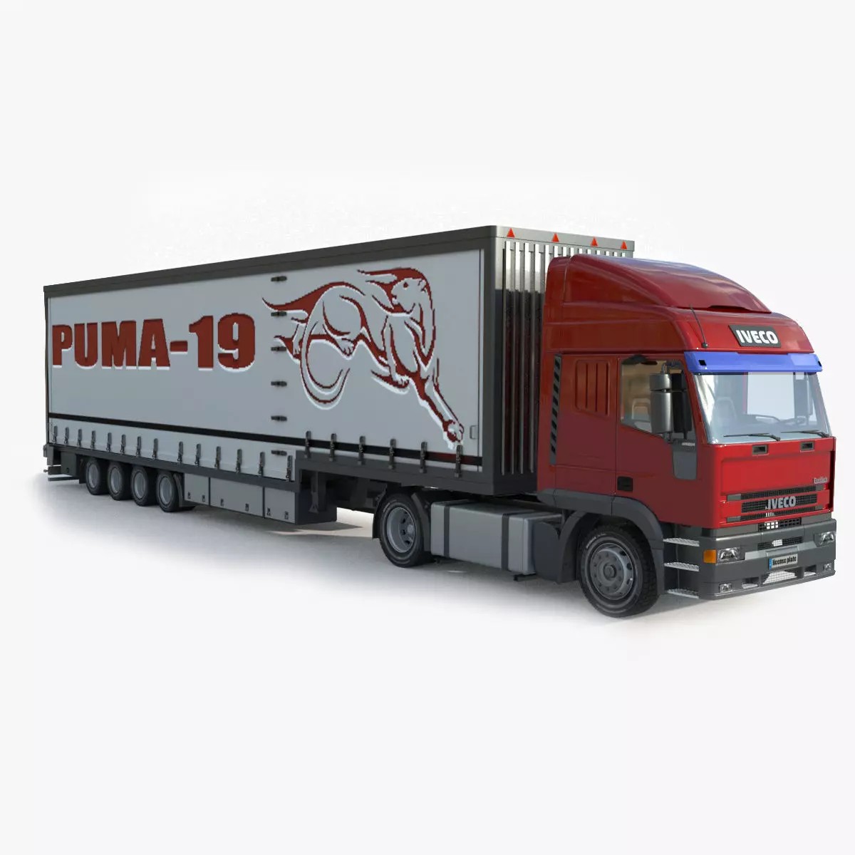 Iveco Eurotech Truck 3D Model – High Poly Vehicle Asset, FBX, OBJ - View 2