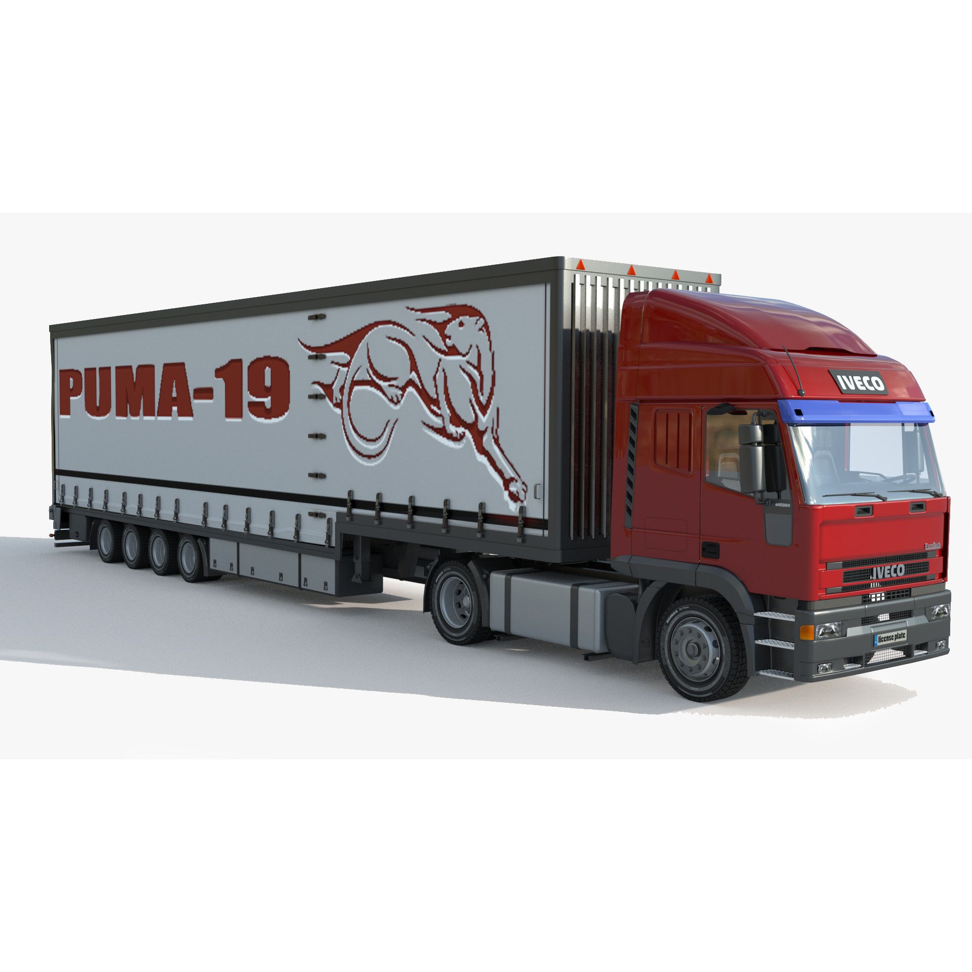 Iveco Eurotech Truck 3D Model – High Poly Vehicle Asset, FBX, OBJ - View 3